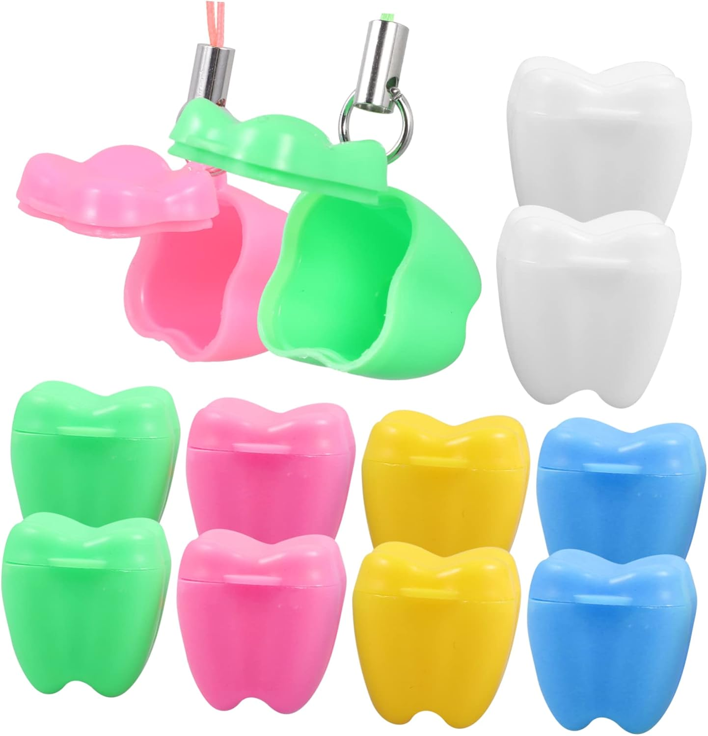 Milisten 20Pcs Tooth Keepsake Box Mixed Style Tooth Case Fetal Hair Present for Milestones and Memories image number 6