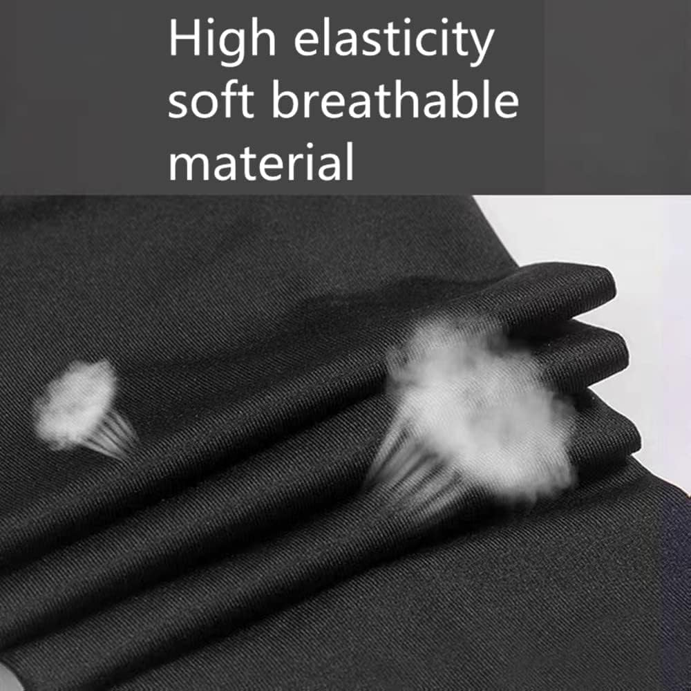 Children Knee Support Protector Cover,Kids Sun Protection Long Sleeves Sponge Knee Brace Pad,Cooling High Elasticity Leg Sleeves Non-Slip Breathable (Black, S) image number 6