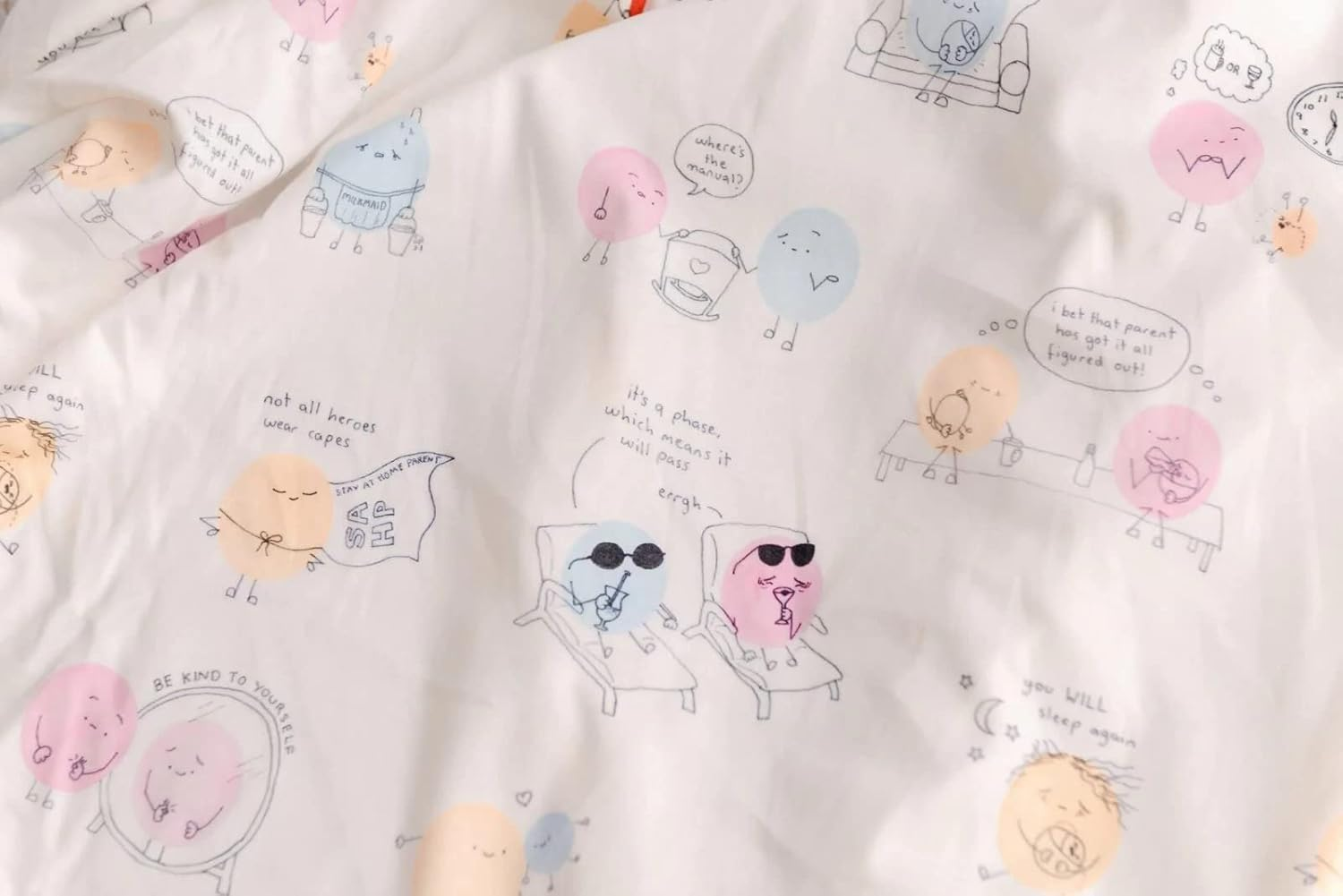 Anchor & Arrow Josie Doodles Baby Cot Sheet image number 4