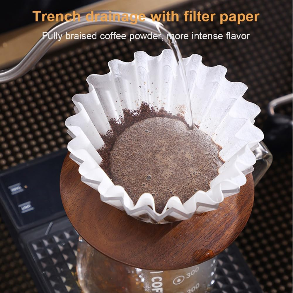 MTSDM Pour over Coffee Dripper, Reusable Portable Resin Coffee Filter with Origami Cone Design, Suitable for V60 Filter Paper, Smooth Drip Coffee Brewing Filter Cone Filter Holder for Camping, Office image number 3