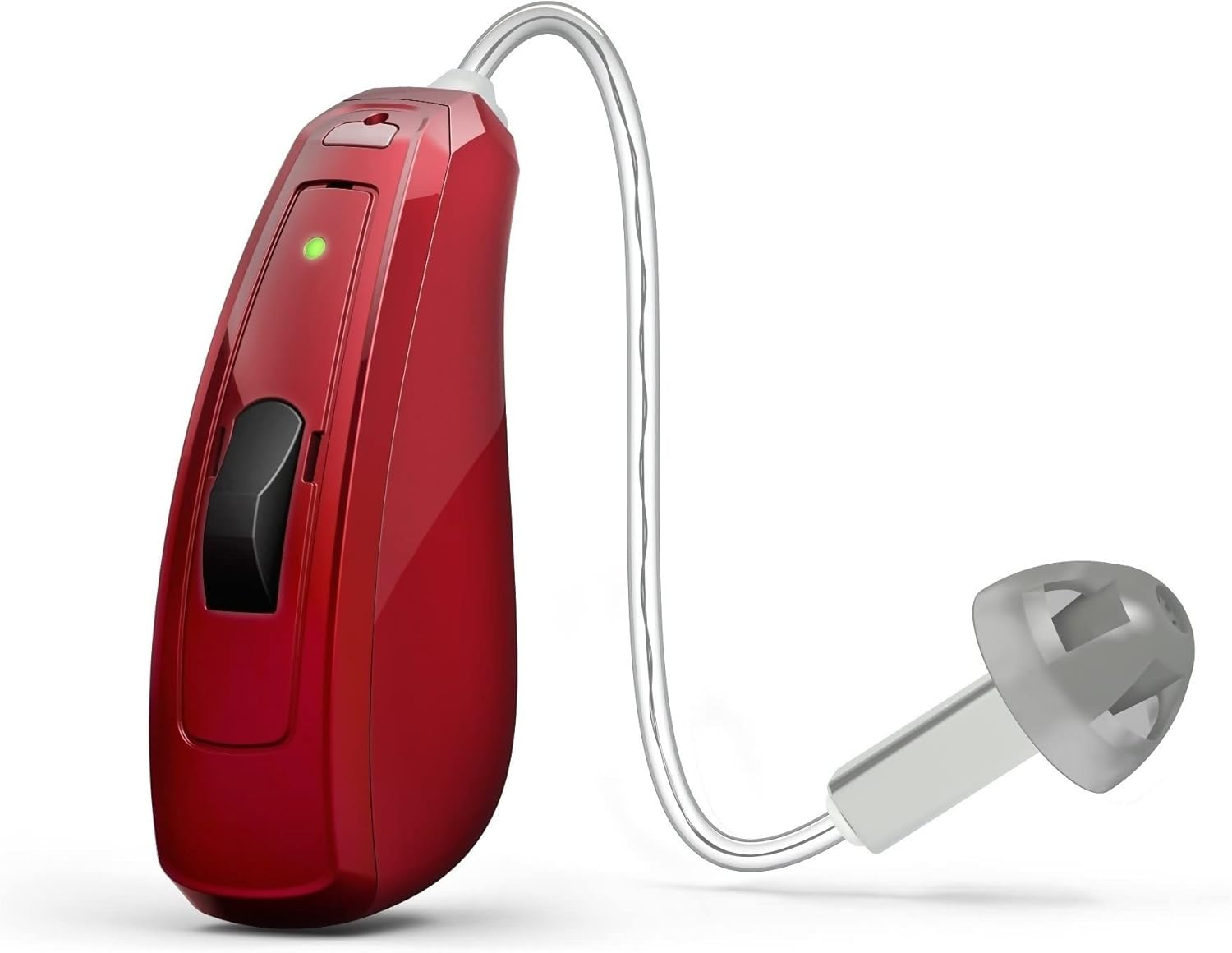 Hearing Aid Domes Smoky Gray Tips Ear Pieces Comfortable for Open Fit BTE Sound Amplifier PSAP Kit Invisible, except for RIC (M * 10) image number 1