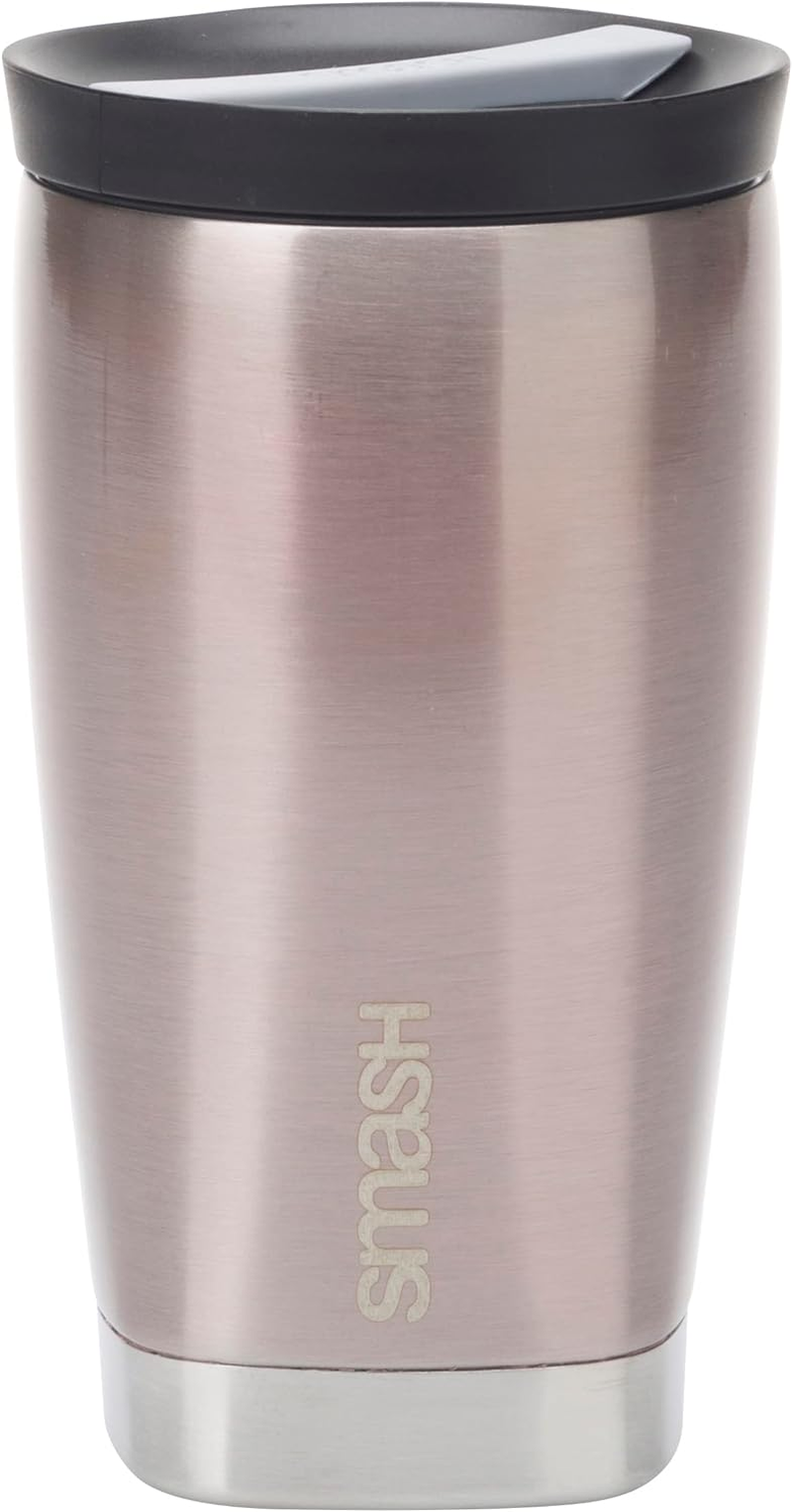 Smash Stainless Steel Twist & Lock Coffee Travel Cup/Mug 350Ml/ 12 Fl Oz Blush