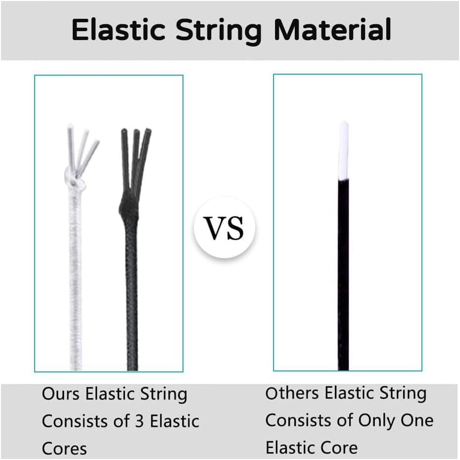 2PC Nylon Bracelet String, 1Mm Nylon Thread String Beading Thread Black White Chinese Knotting Cord for Friendship Bracelet Necklace Jewellery Making DIY Macrame Craft, 200 Yards Totally image number 3