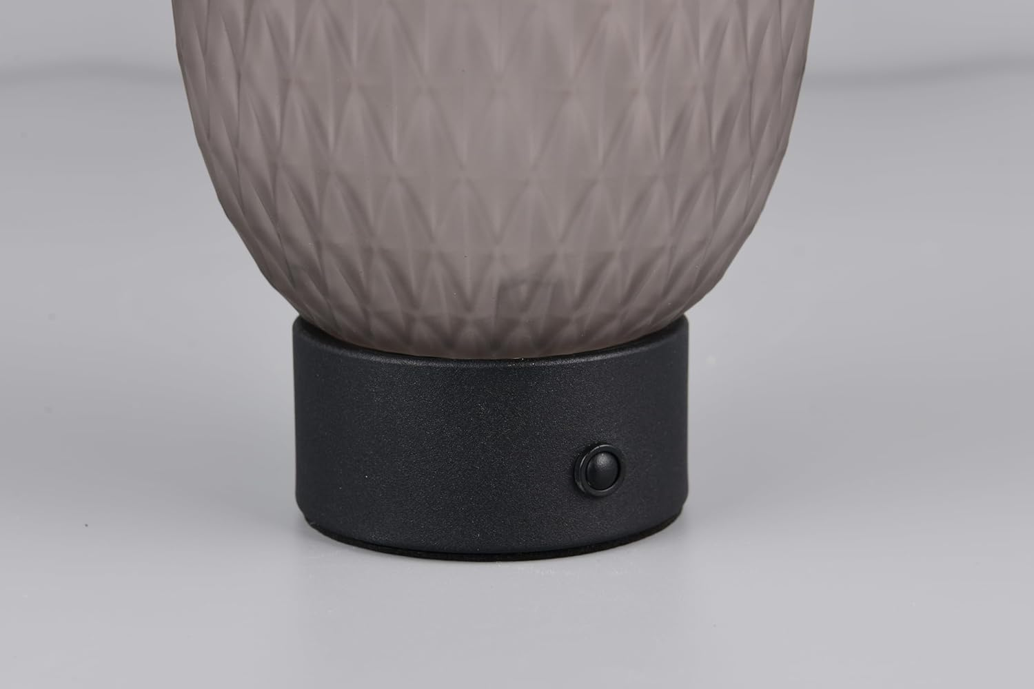 Trio Leuchten LED Battery Table Lamp Facette 564210154 Metal Black Matte Glass Smoked with 1.5 Watt LED USB Connection 4-Way Touch image number 3