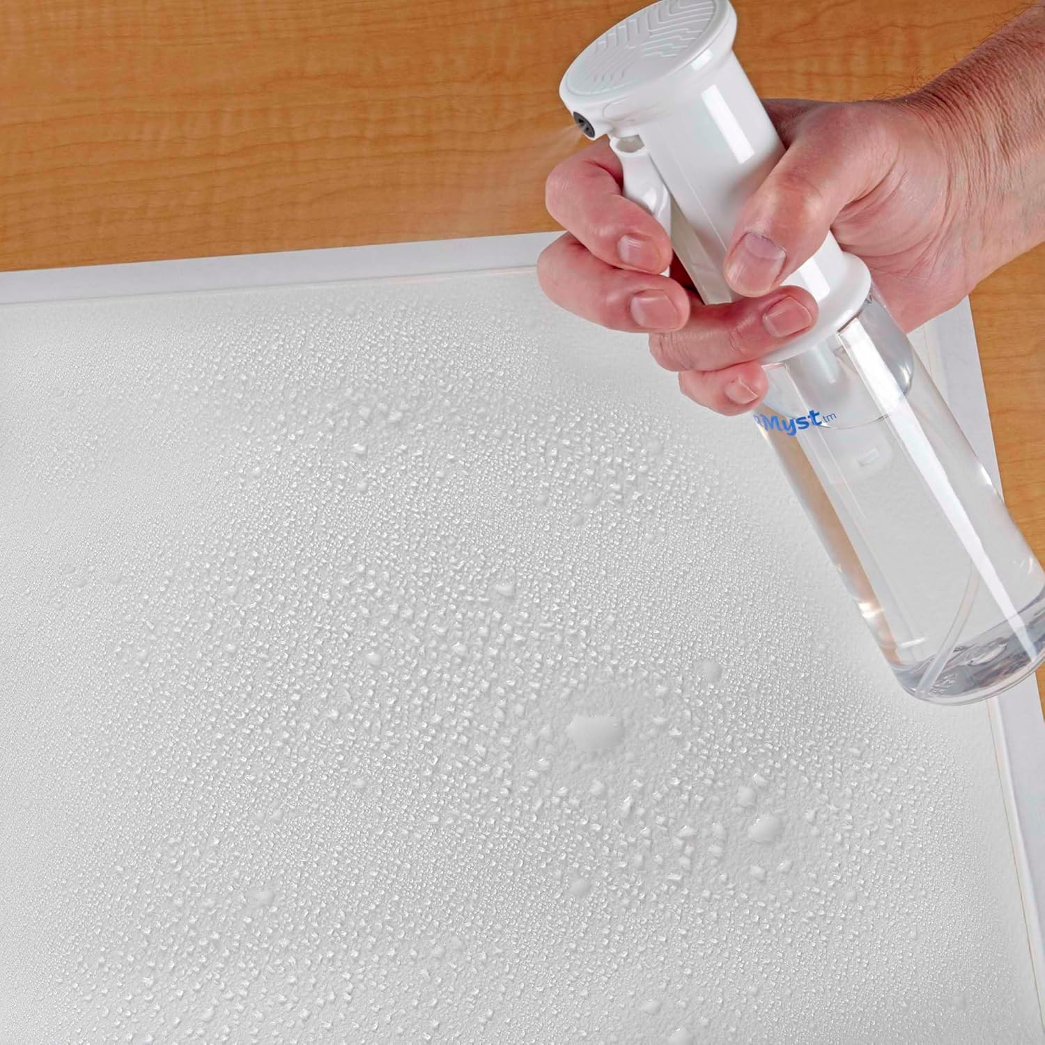 Creative Mark Aquamyst 300 Ml Continuous Mist Spray Bottle - 2-Pack - Ergonomic Plant Mister - Water Mister Spray Bottle W/Pre-Compression Technology, Drip-Free 0.3 Mm Nozzle, Clear 10.14 Oz Bottles image number 4