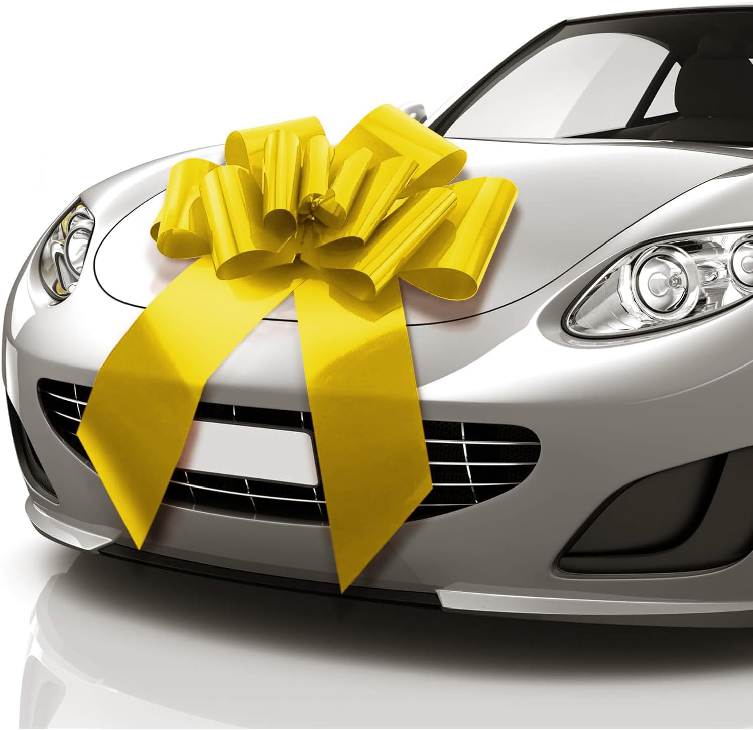 Big Car Bow 30 Inch, Giant Huge Birthday Red Gift Bow for Car, with 2 Suction Cups Christmas Tree Topper Decor (Rose Pink)