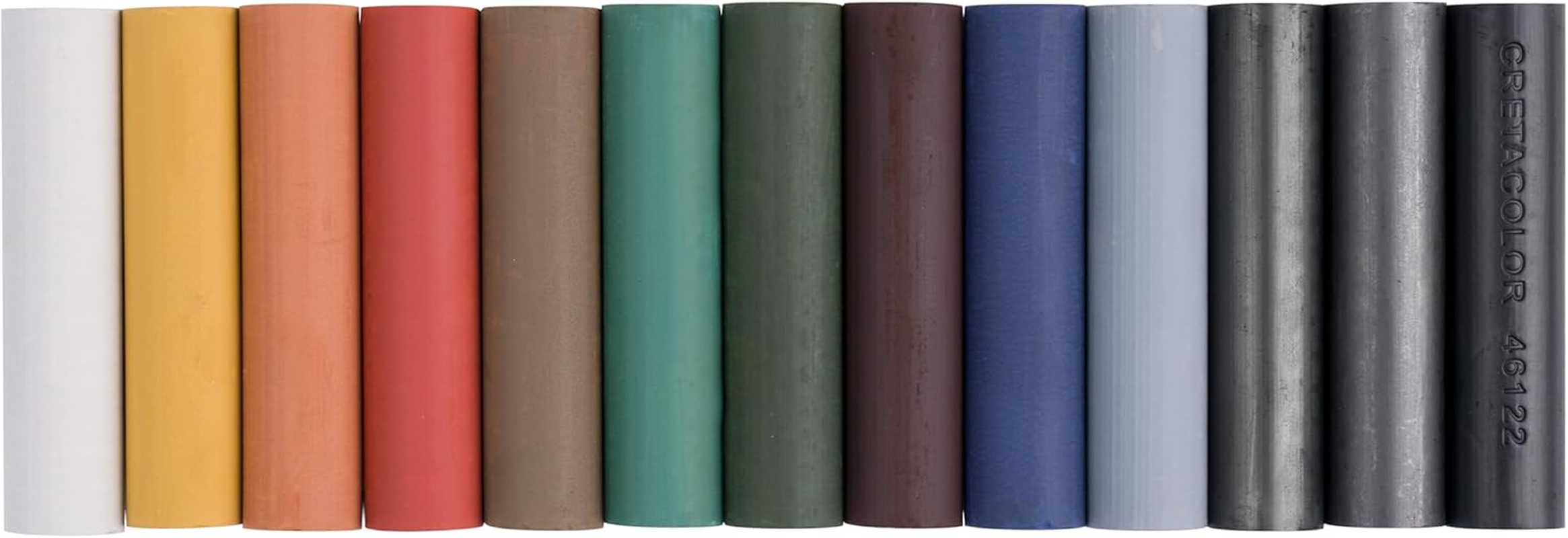 Cretacolor Art Chunky Charcoal Sticks, 12 Assorted Colours