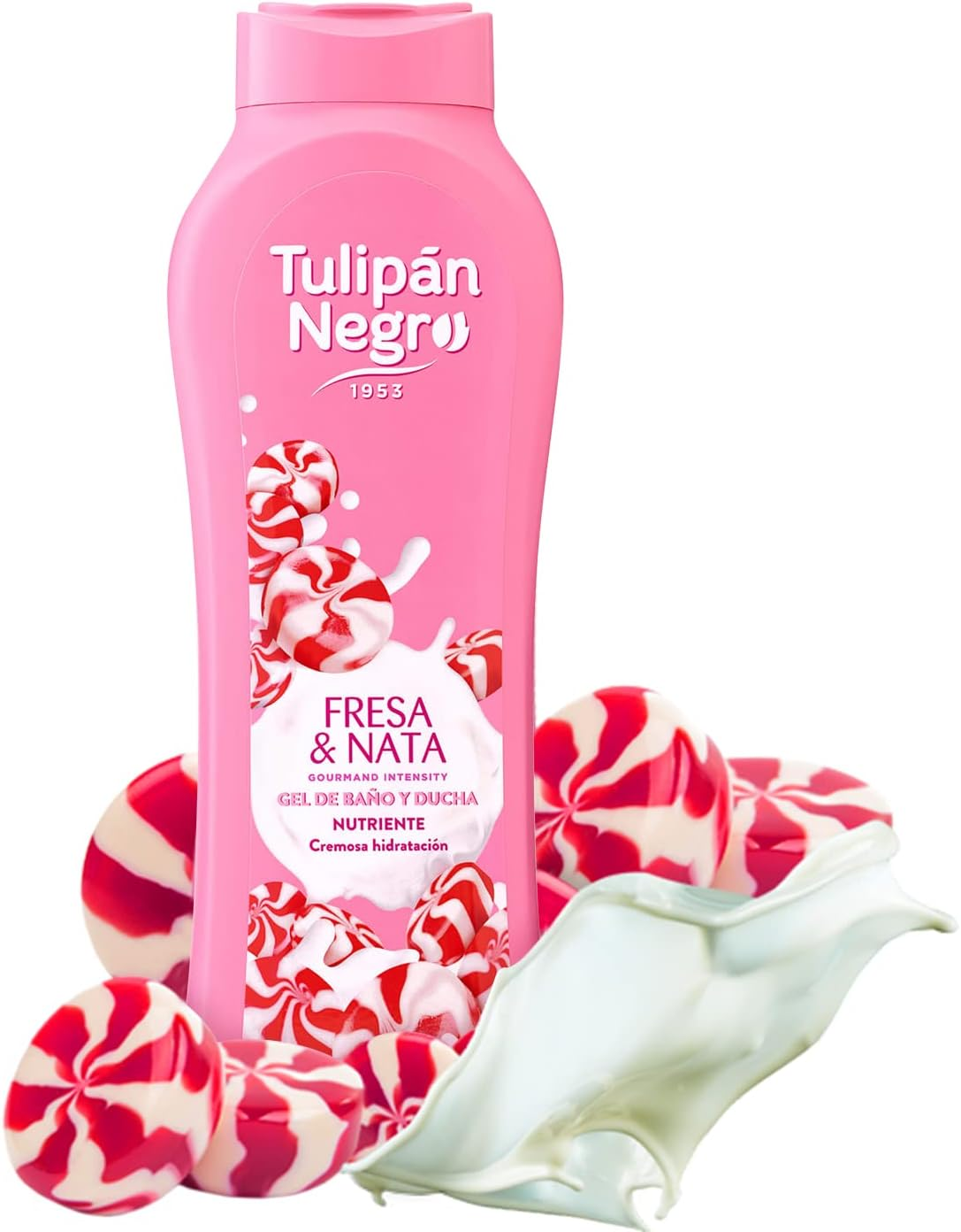 Black Tulip Shower Gel Strawberries and Cream Pink Sweet 720 Ml image number 3
