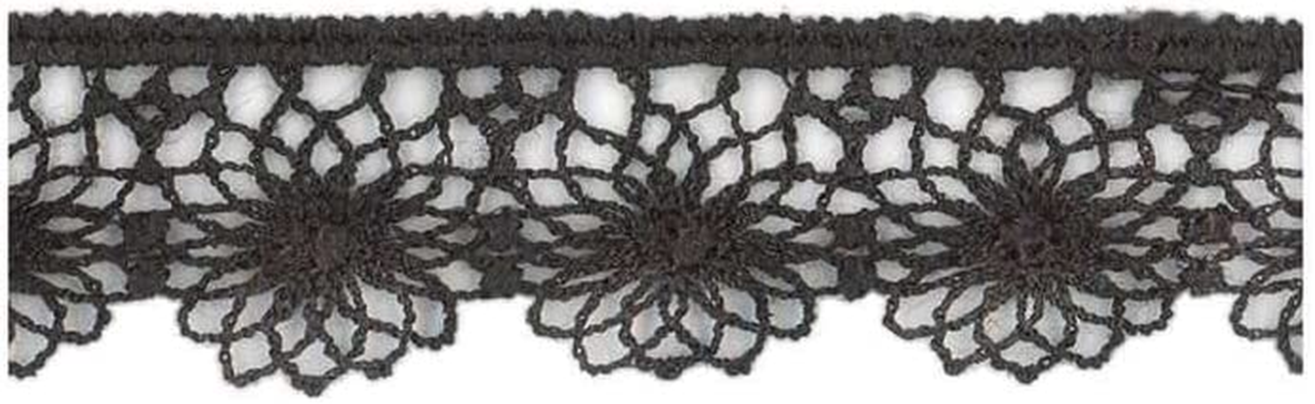 Simplicity Narrow Tat Lace, Black, 3 Feet X 0.625 Inch image number 1