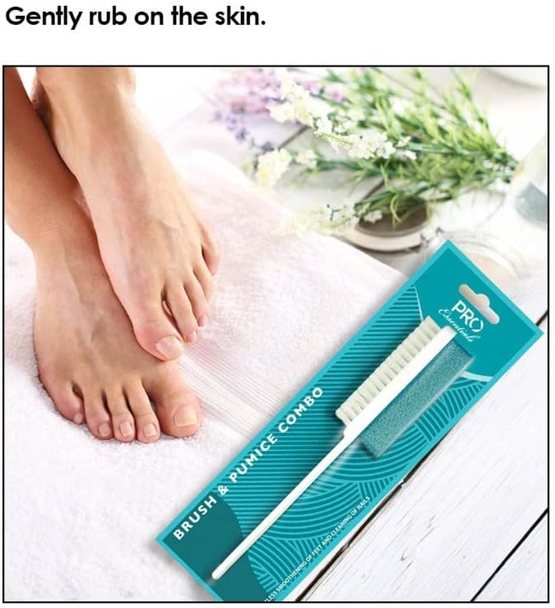 PRO ESSENTIALS BRUSH & PUMICE COMBO I PUMICE STONE I CALLUS REMOVER image number 3
