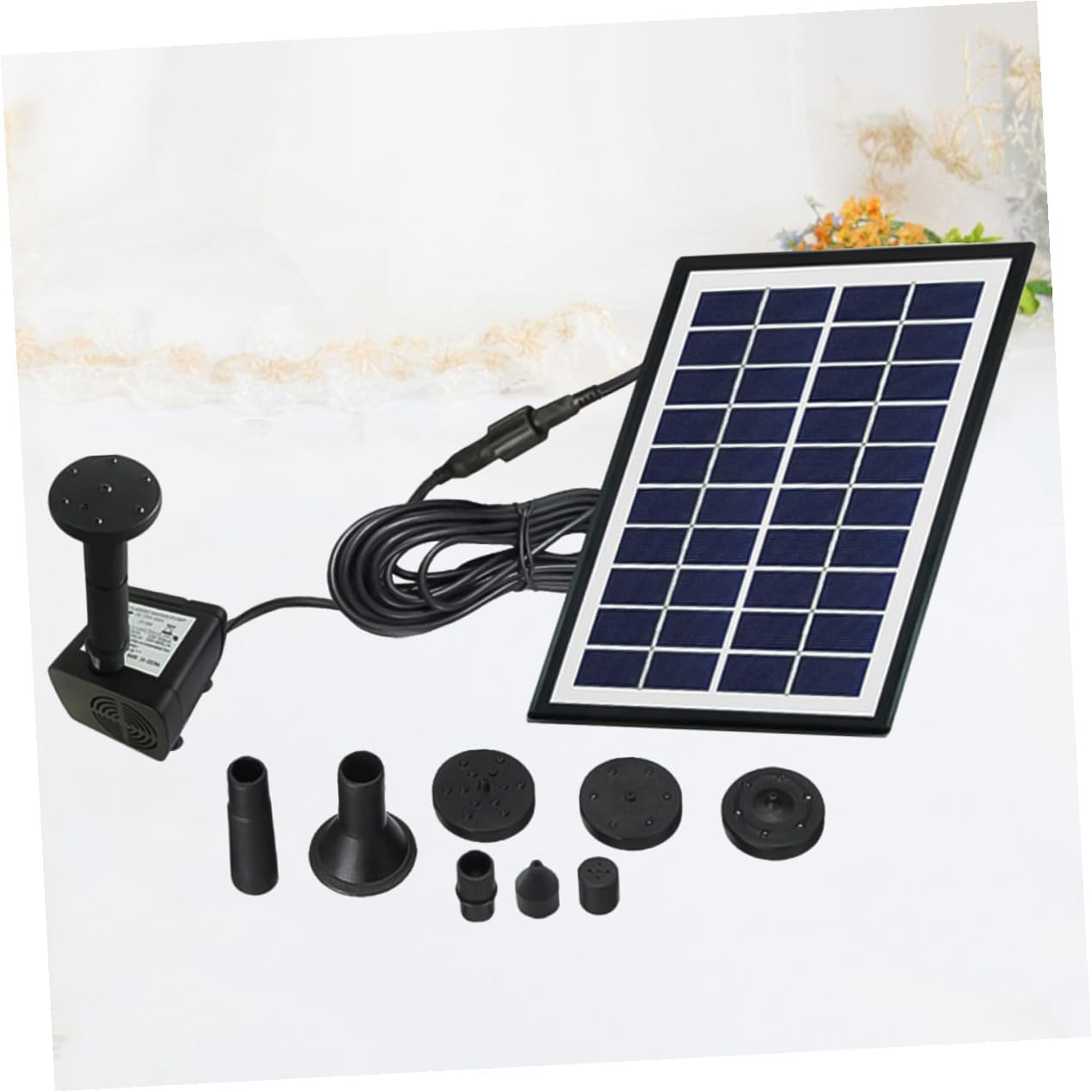 Bestonzon Solar Floating Fountain Pump Solar Powered Aerator for Garden Fish Tank Outdoor Water Circulation Oxygenation Decorative Pool Feature image number 1