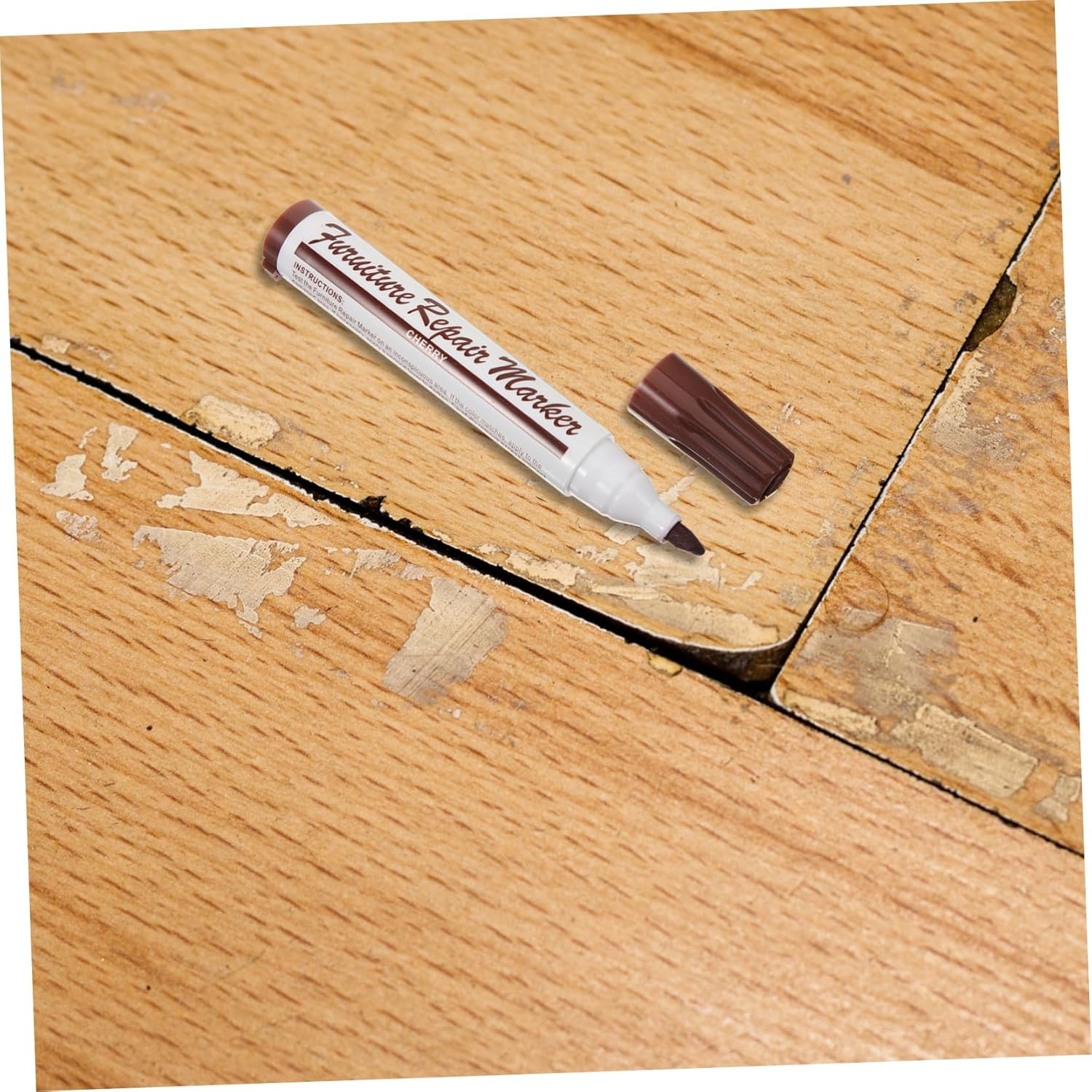 Wood Furniture Repair Kit 13Pcs Set Wood Stain Pens and Crayons for Scratch and Floor Repair, Multi-Color Touch-Up Markers for Cabinets, Tables, and Doors, Suitable for Home And image number 5