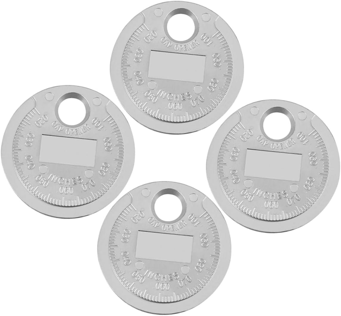 GLEAVI 4Pcs Spark Plug Gap Gauge Set 0.02''-0.1' Carbon Steel Wire Measuring Tool Professional Portable Plug Gaps Measurement for Automotive Ignition Maintenance image number 3