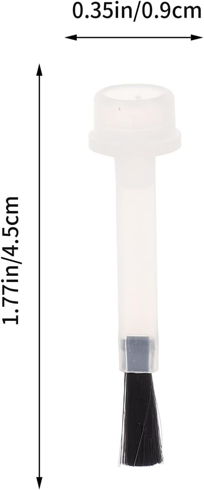 OSALADI Pack of 20 Nail Polish Replacement Brushes 9 Mm Portable Liquid Brush Nail Polish Replacement Brush Nail Applicator for DIY Nail Salon