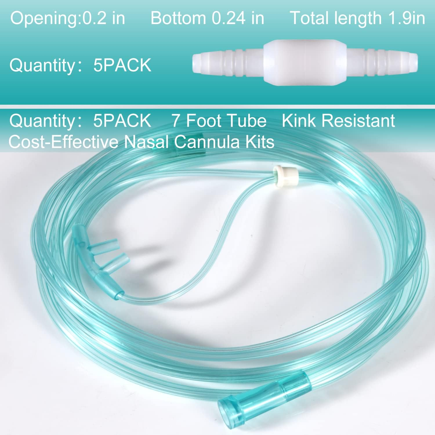 5PCS O_X_Y_G_&Eacute;n Swivel Connector + 5PCS Tube image number 1