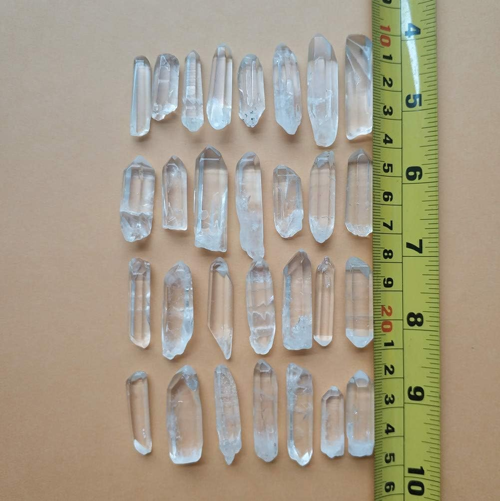 Colorsheng 100G 3.5Oz 0.22Lb Natural Clear Quartz Crystal Points Shards about 25-35 Piece Lot Average Brand image number 2