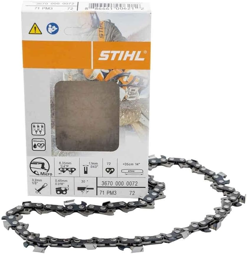 Stihl Genuine 36700000072 Chain 35 Cm Blade 1/4 ", 1.1 Mm, 72 Links MSA 160 Ms 192 T