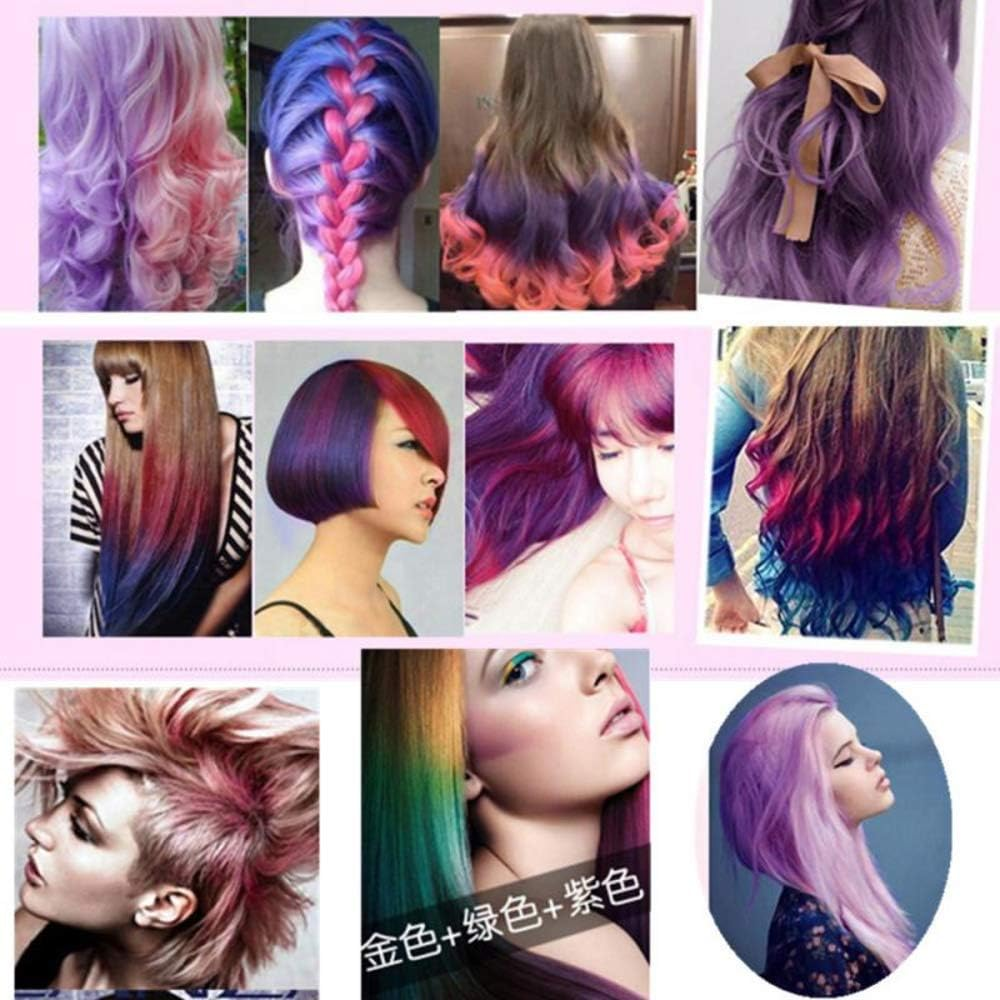 Professional Quick Dry Temporary Hair Color Multi-Colors Disposable Hair Dye Cream Non-Toxic DIY Fashion Hair Color TSLM2 - 01 Pink image number 4