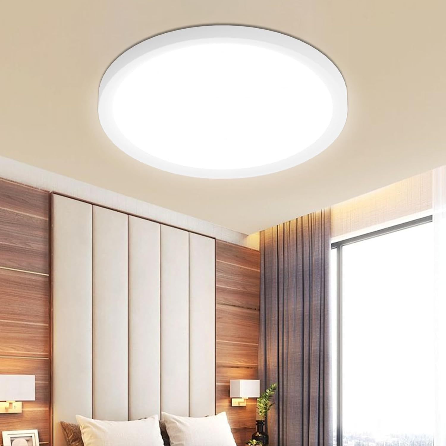 BAMDECOR Ultra-Thin 25W Tri-Colour Flush round LED Oyster Light Ceiling LED Light SAA/RCM image number 6