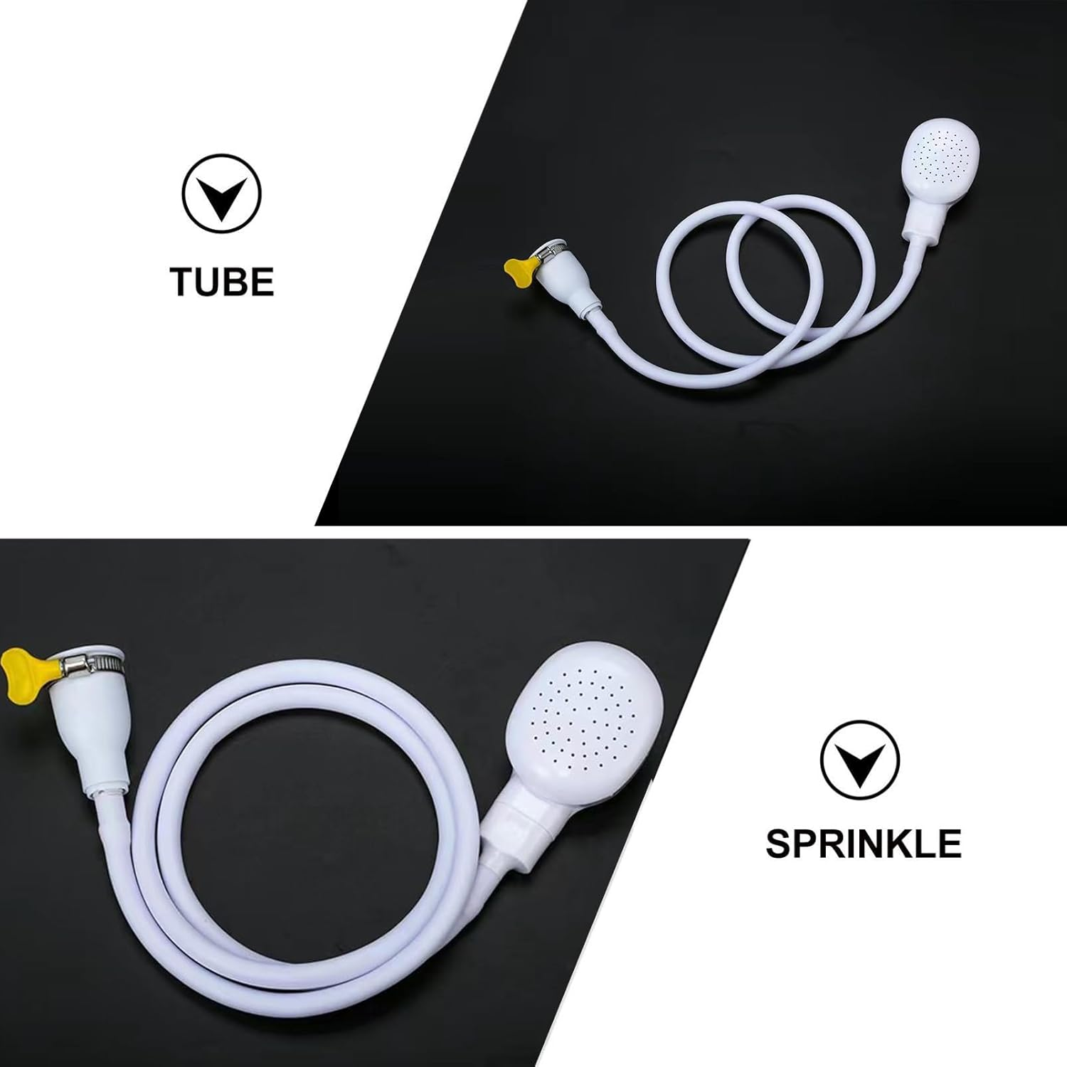 Portable Rubber Tube Nozzle, Portable Faucet Sprayer, Shampoo Sprayer Handheld Shower Head Spray Hose for Bathing Baby,Pets,Washing Hair,Rinsing Vegetables