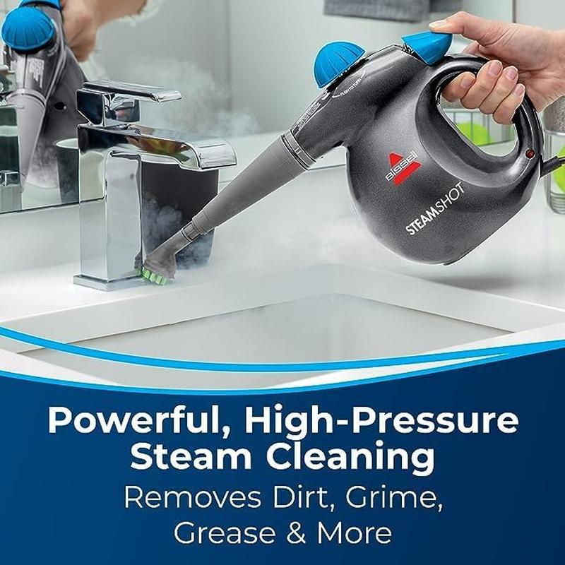 BISSELL Steam Shot 2635F Hard Surface Steam Cleaner | High-Pressure Steam, Chemical-Free Cleaning, Grout Brush and Multi-Surface Tools Included, Remove Dirt and Disinfect image number 4