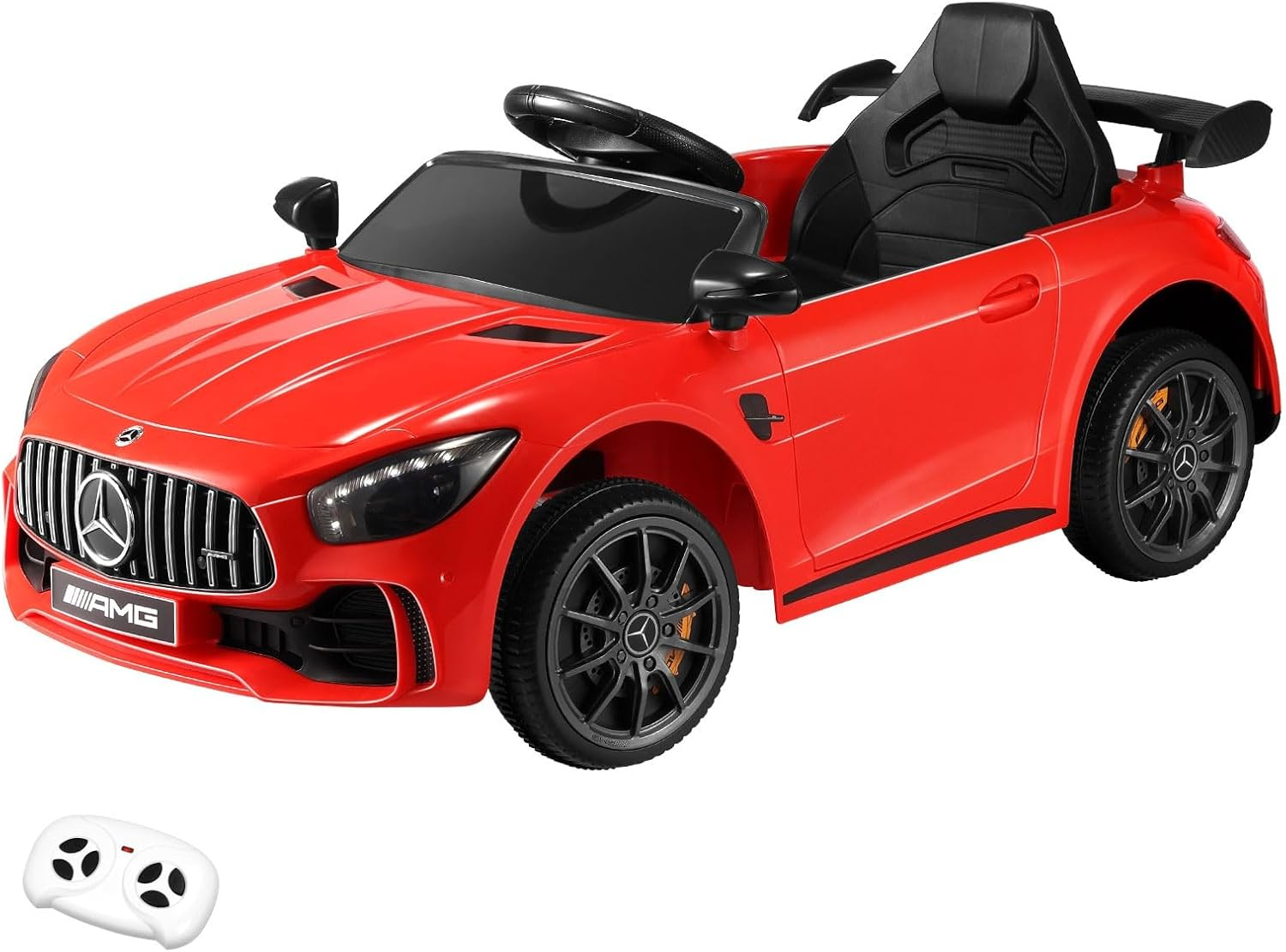 Mazam Kids Ride on Car with Remote Control Mercedes-Benz AMG GTR Licensed Electric Car image number 1