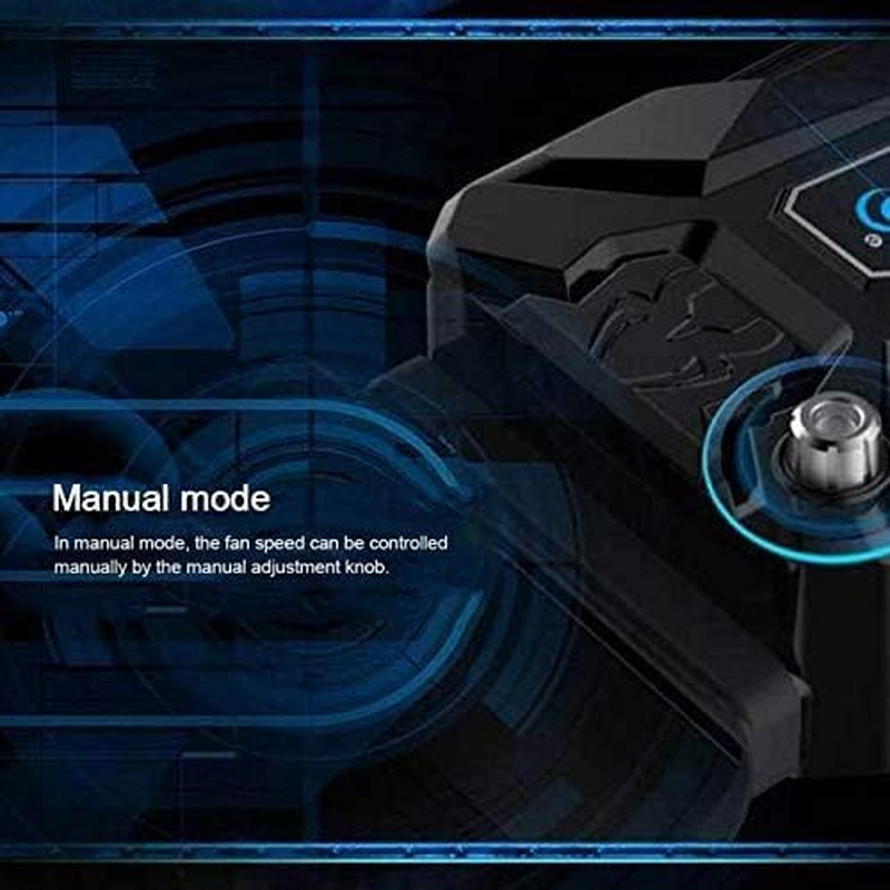 Cool Laptop Cooler with Vacuum Fan, Side Draft Portable Intelligent Notebook Radiator, Rapid Cooling, Automatic Manual Mode Portable Compatible with Laptop Cooling Pads image number 3
