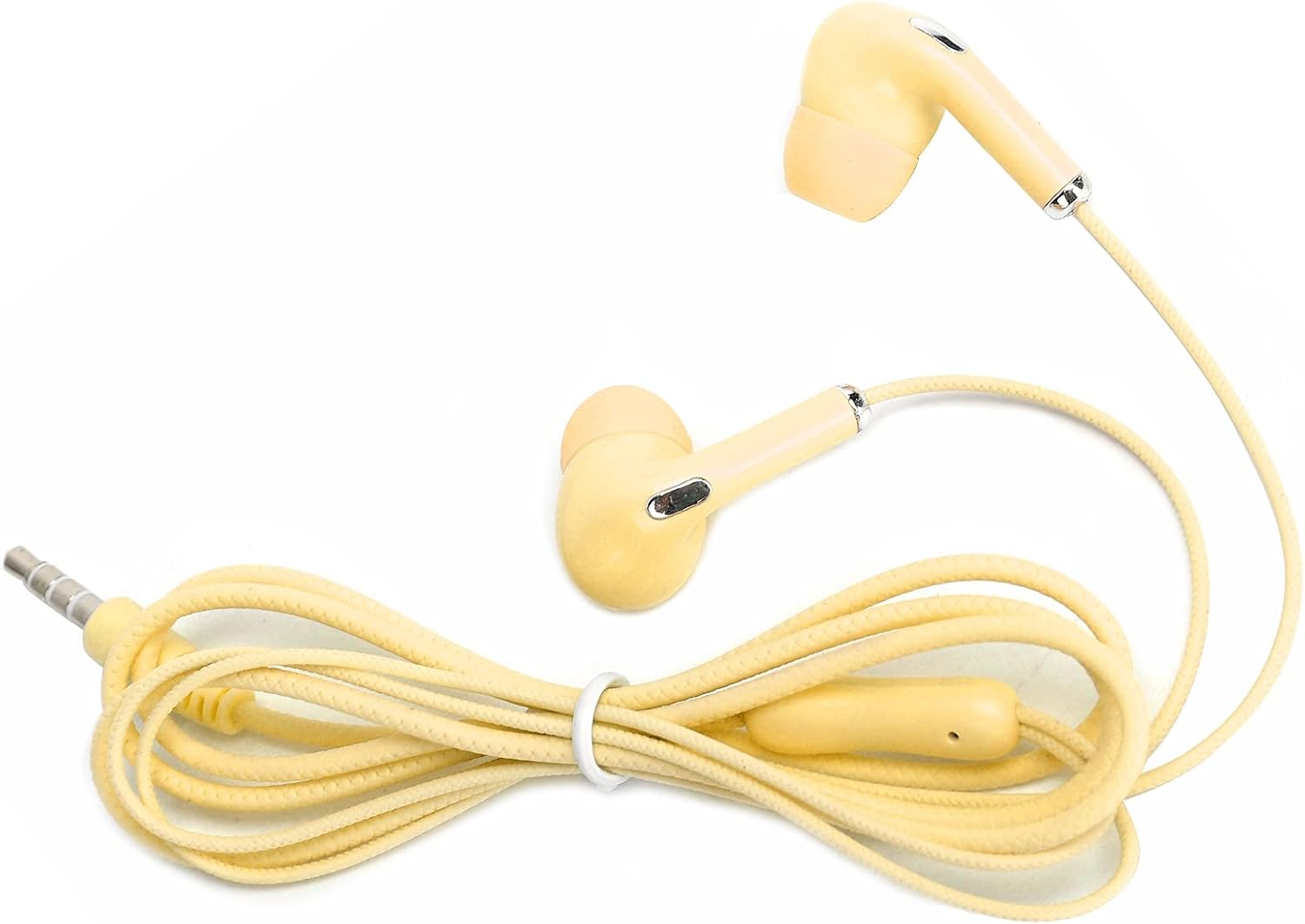 Universal Wired Sport Earphone Running Earphone Wired Sport Earphone 3.5Mm Jack Hifi Music Bass Earbud Headphone with Microphone Noise-Resistant (Yellow) image number 1