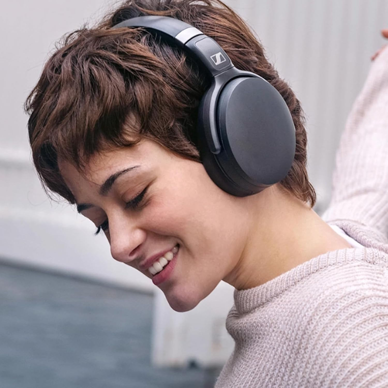 HD4.50BT Replacement Ear Pads, Quite-Comfort Protein Leather Earpads Covers for Sennheiser HD4.50BT, HD4.30, HD4.40, HD350BT, HD400S, HD458BT, and HD300 Headphones, Comfortable Durable image number 3