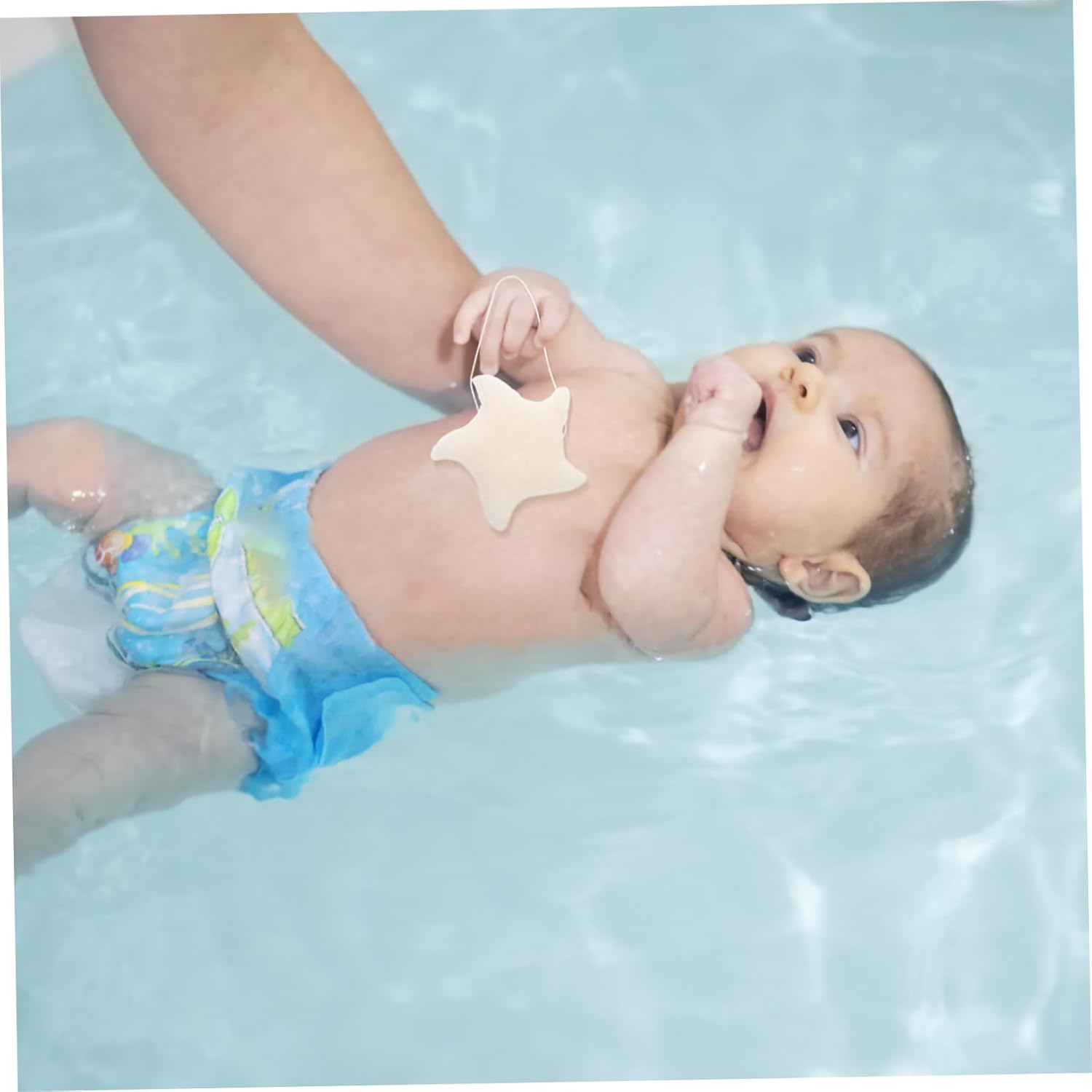 COMPUKAS Natural Sea Sponge Bath Sponge for Toddlers Boys and Girls for Newborns Boy Girl Bathing Supplies image number 3