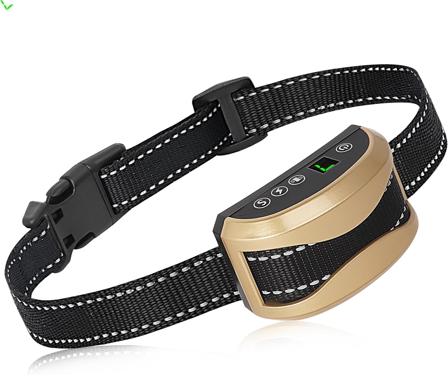 Dog Bark Collar, Dog Bark Collar for Small Medium Large Dogs with 4 Training Modes and 7 Level Sensitivity Adjustable, Rechargeable Bark Collar No Shock for Dogs with Beep Vibration Shock, Gold image number 4