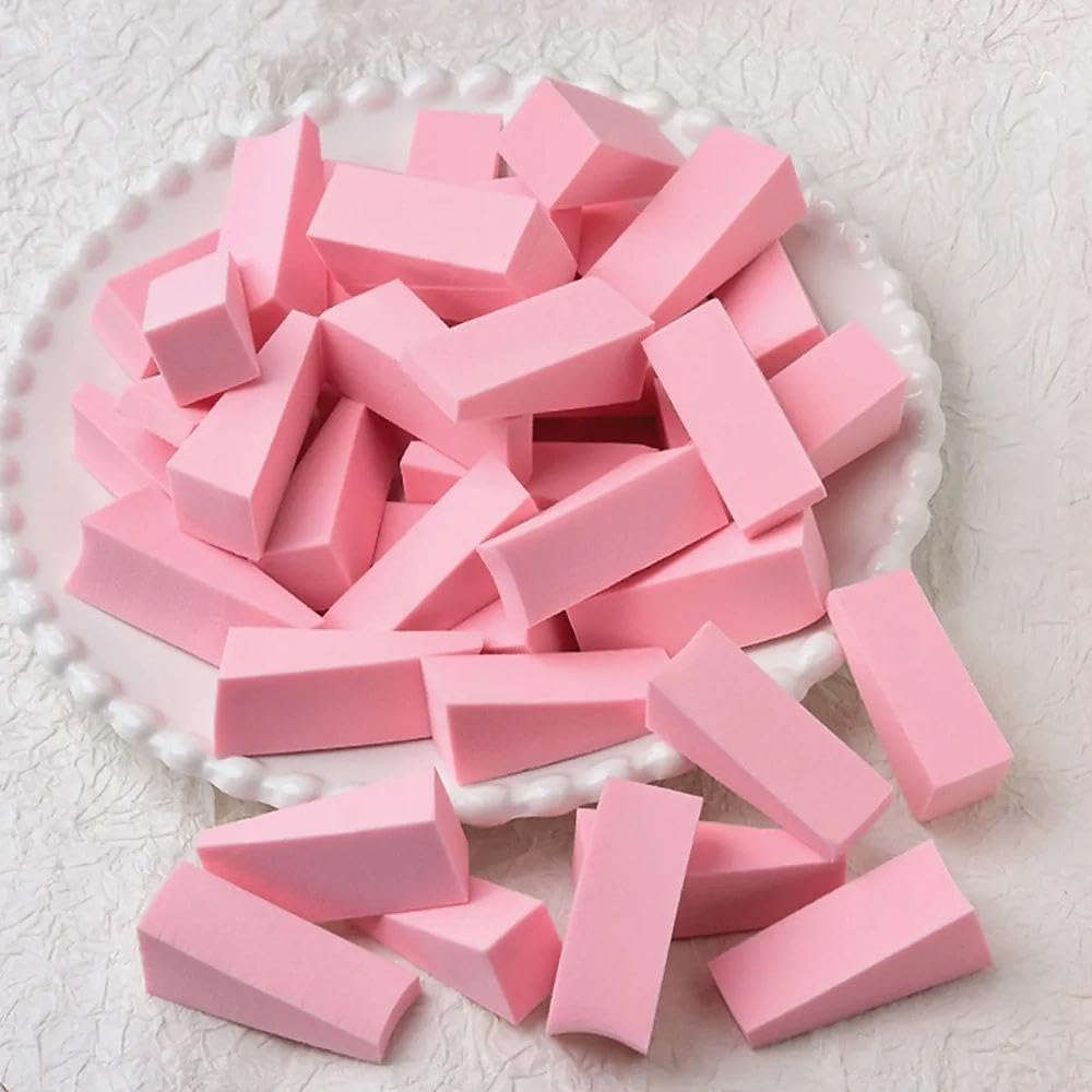 96Pcs Triangle Makeup Sponge Set, Soft Powder Puff Foundation Sponge Wedge for Face Blending, Latex-Free Cosmetic Sponges, Multi-Color Beauty Sponges by Ruibex image number 4