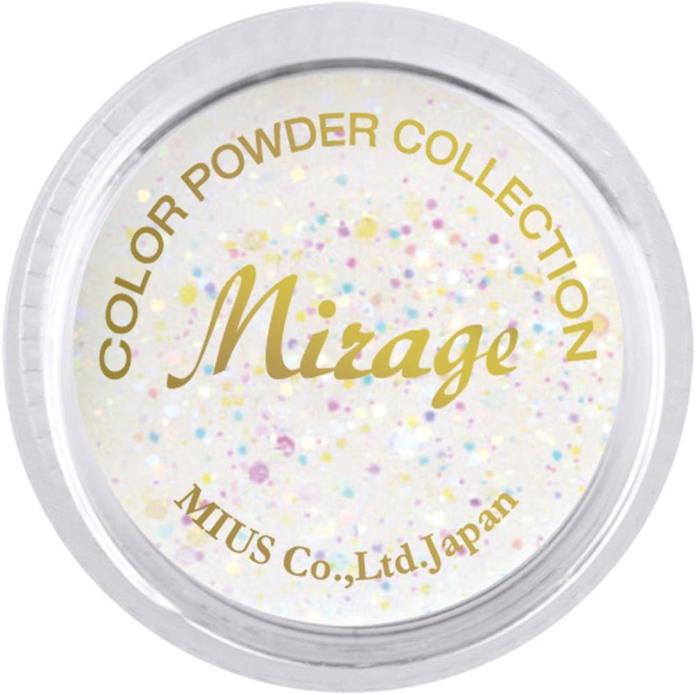 Mirage Color Powder N/CP-6, 0.2 Oz (7 G), Acrylic Powder, Fine Grain Glitter Vivid Series