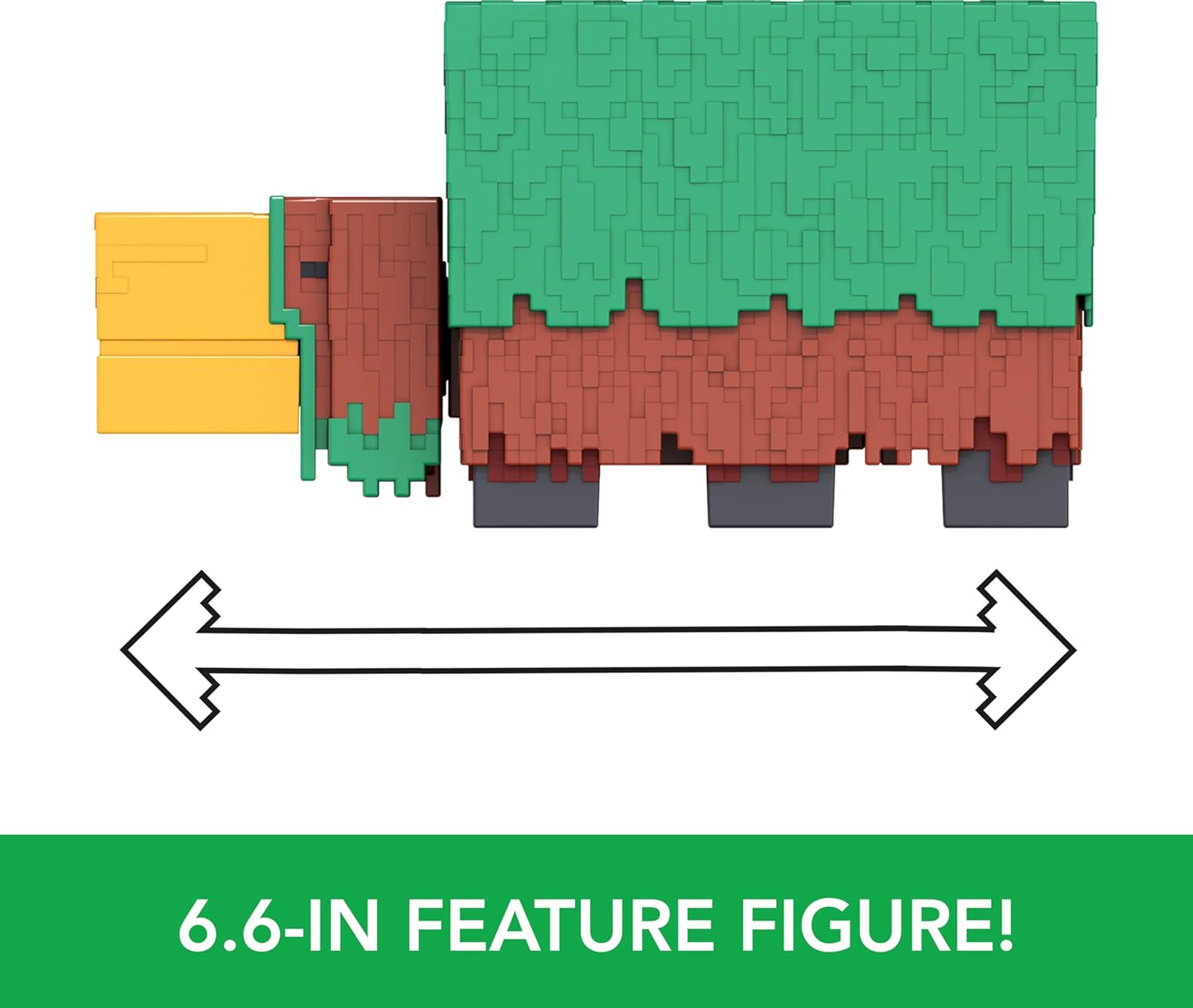 Mattel Minecraft Sniffer Action Figure, 3.25-Inch Scale with Game-Accurate Sounds & Pixelated Design image number 1