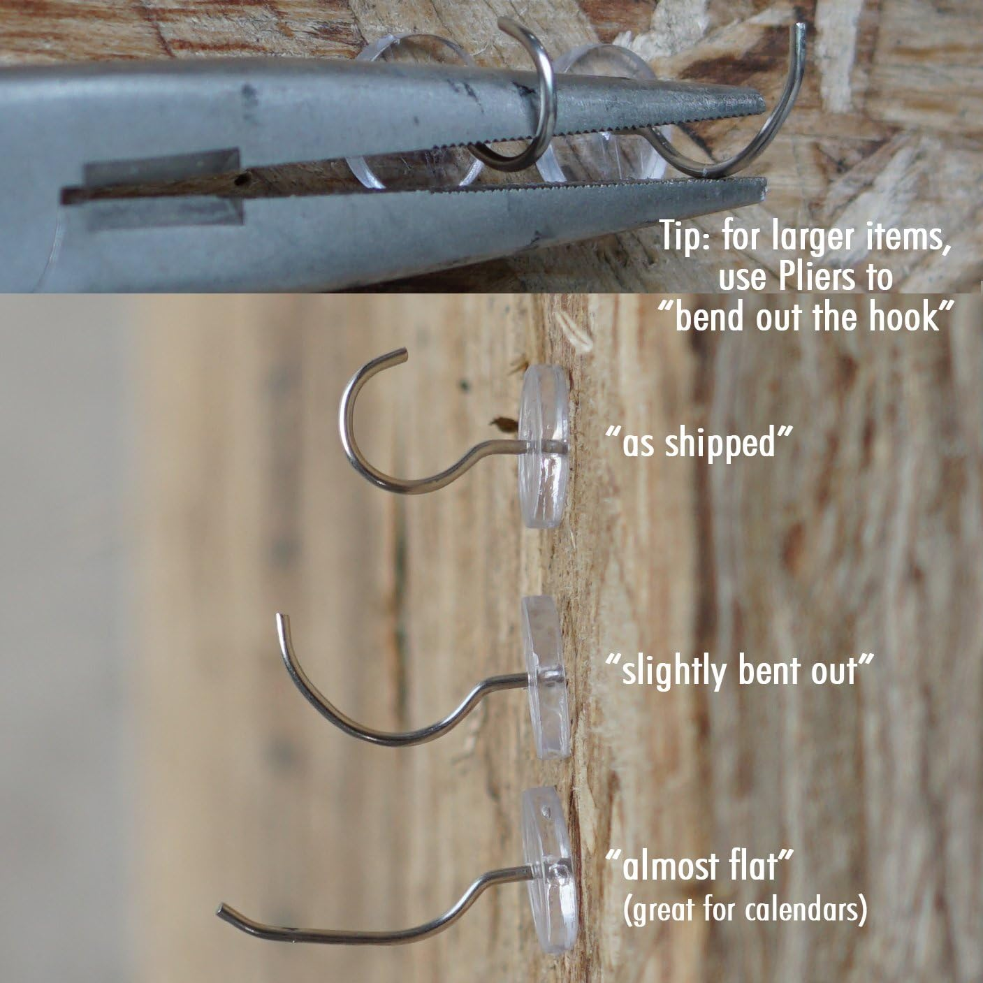 Crazy Tackz - 2 in 1: Push Pin with Hook or Thumb Tack with Hook - New Invention Hang 100'S of Items Interior or Exterior Decor at Home School Office DIY for Party or Holiday image number 4