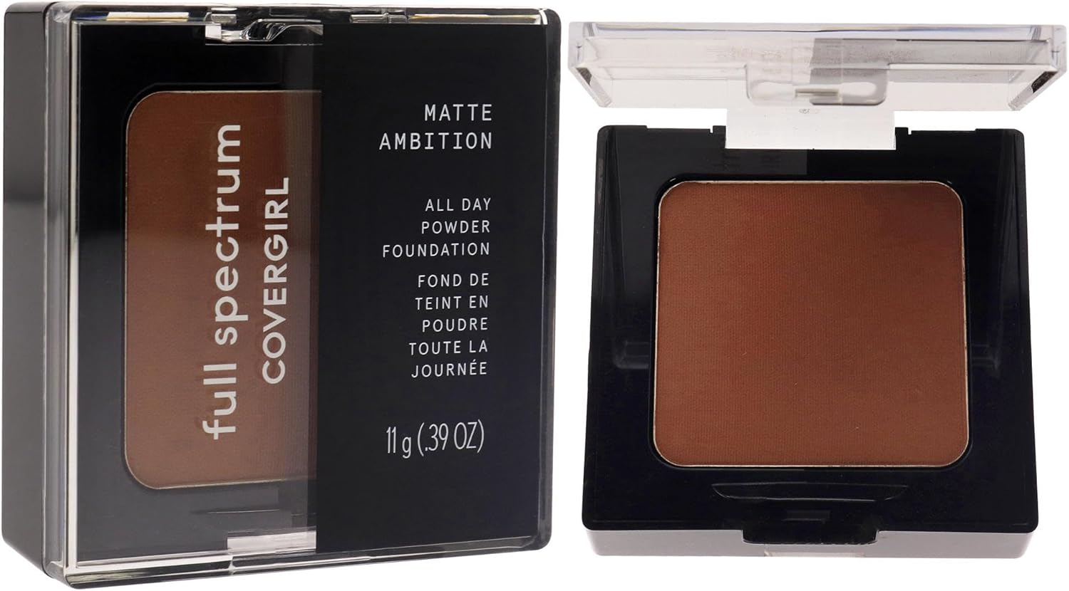 Covergirl Full Spectrum Matte Ambition All Day Powder Foundation - FS430 - Deep Cool 3 for Women 0.39 Oz Powder image number 3