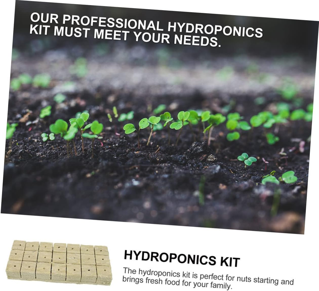 NOLITOY 42Pcs Matrix Tampon Grow Cubes for Soilless Cultivation for Nursery Block Planting Supplies for Hydroponics and Seedling Gardening image number 2