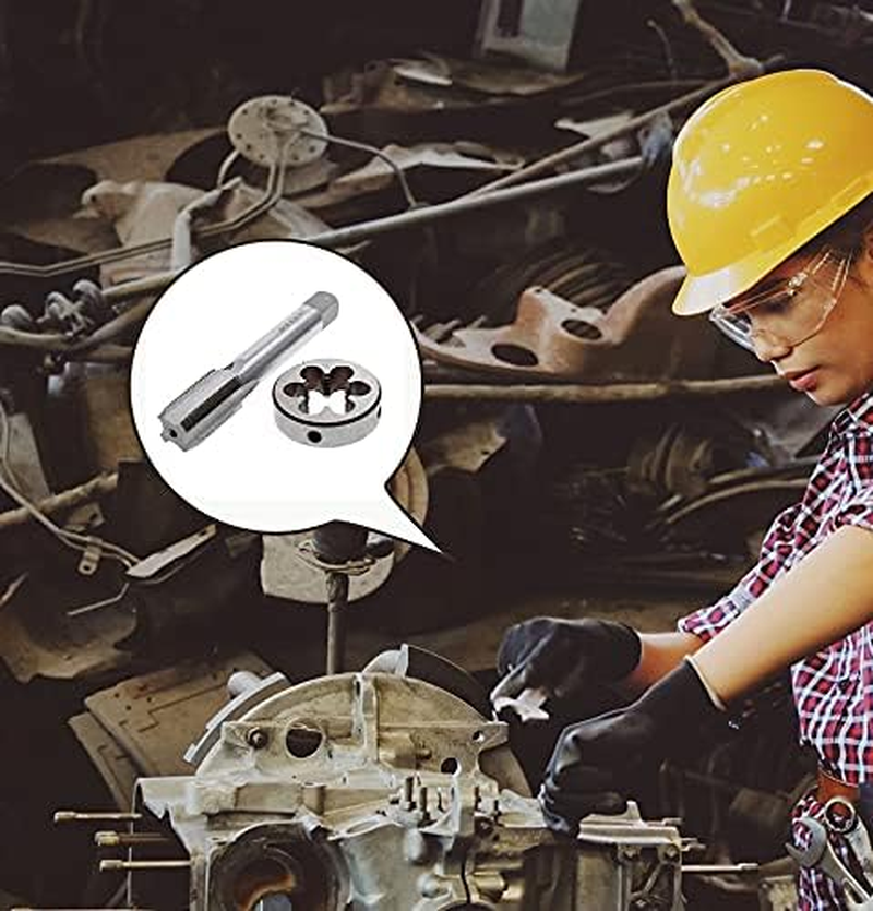 5/8''-24 and Die Set High- Steel Right-Hand Thread for Thread Restore Multicolor374 1 Set image number 6