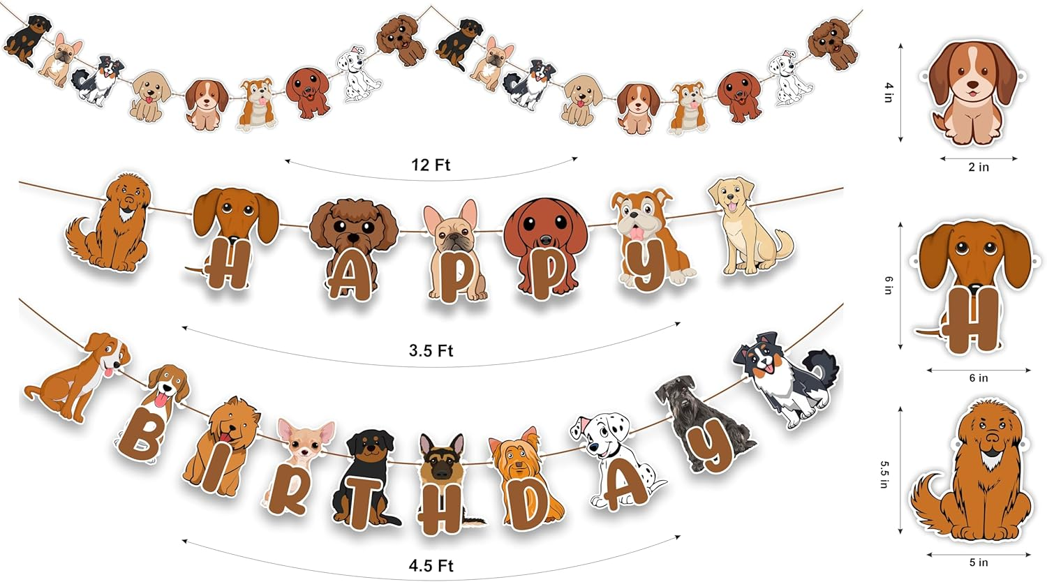 Pupy Dog Theme Celebration with Paw Print, Cute Puppy Decorations, Supplies, Fun Interactive Games, Eco-Friendly Materials, and Joyful Companionship for Birthdays, and Family Gatherings image number 2