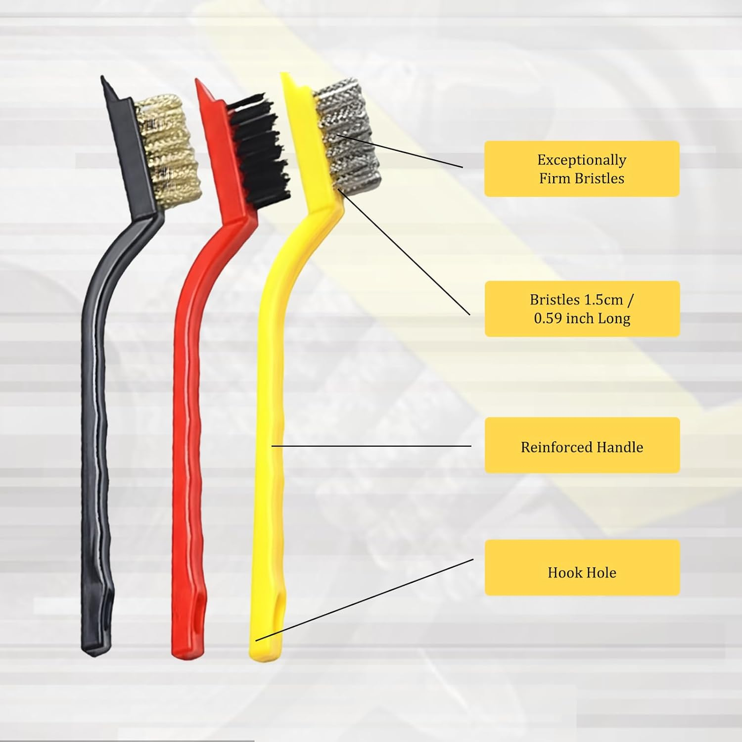 12 Pack Crevice Cleaning Brush Set, Household & Cleaning Supplies for Tight Spaces, Multipurpose Scrub Brush with Durable Bristles, Essential Cleaning Tools for Home and Kitchen image number 6