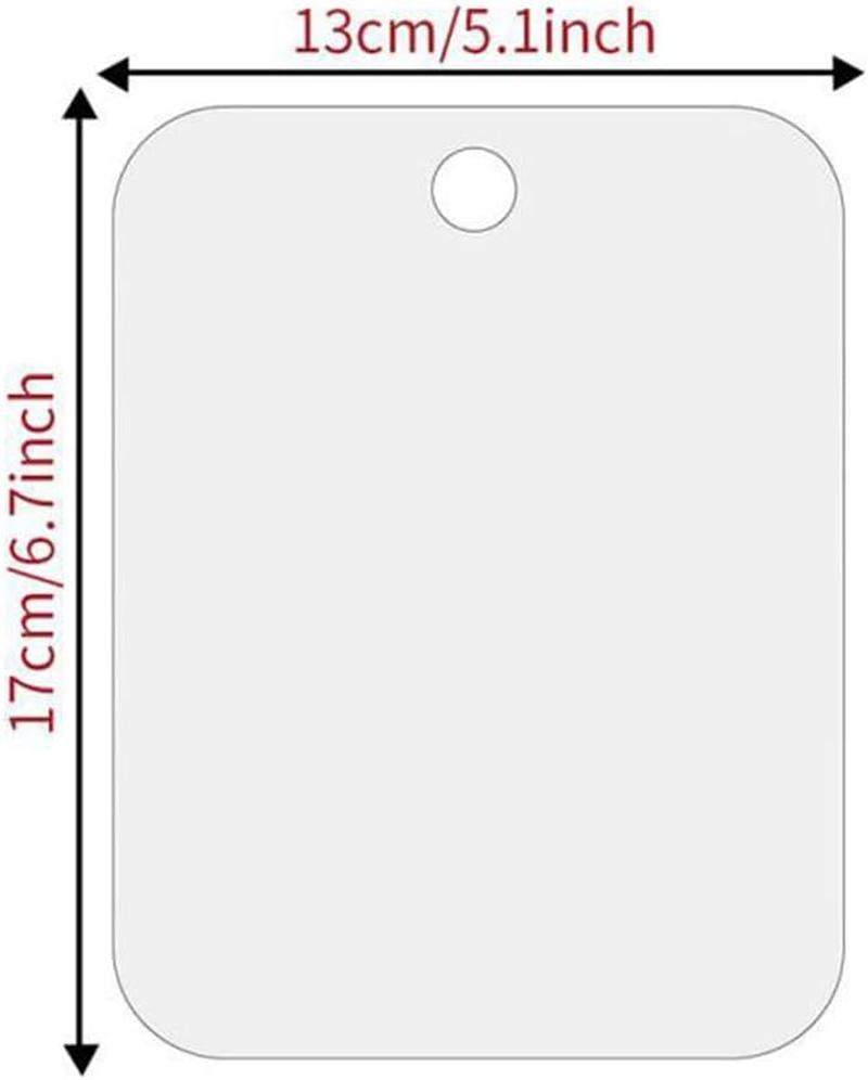 2 PCS Fogless Shower Mirror，Shower Mirror，Shatterproof Shower Mirror Fogless for Shaving，Mirrors, Bathroom Mirror, Bathroom Accessories(With Two Suction Hooks). image number 4