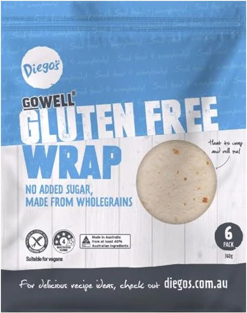 Diego'S Gowell Gluten Free Wraps 6 X 360 G