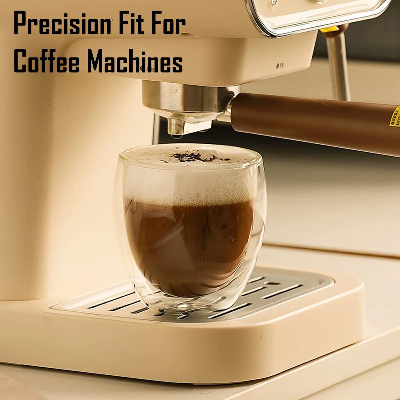 VLIEOVHN 6 Pack Glass Coffee Mugs 250ML, Double Walled Insulated Thermal Mugs for Latte Cappuccino Cocoa Milk Cafe Juice Tea, Clear Espresso Cups Set Glassware (250ML X 6) image number 5