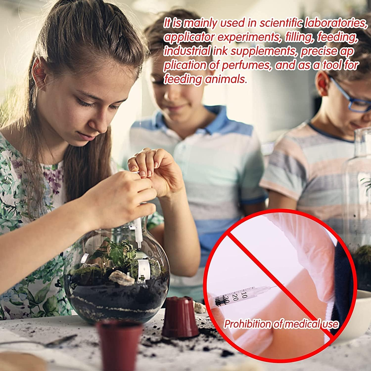 350Ml Syringe Tube Reusable Large Capacity Plastic Syringe with Tube and Cap for Applicator Industrial Experiments Pet Feeding image number 4