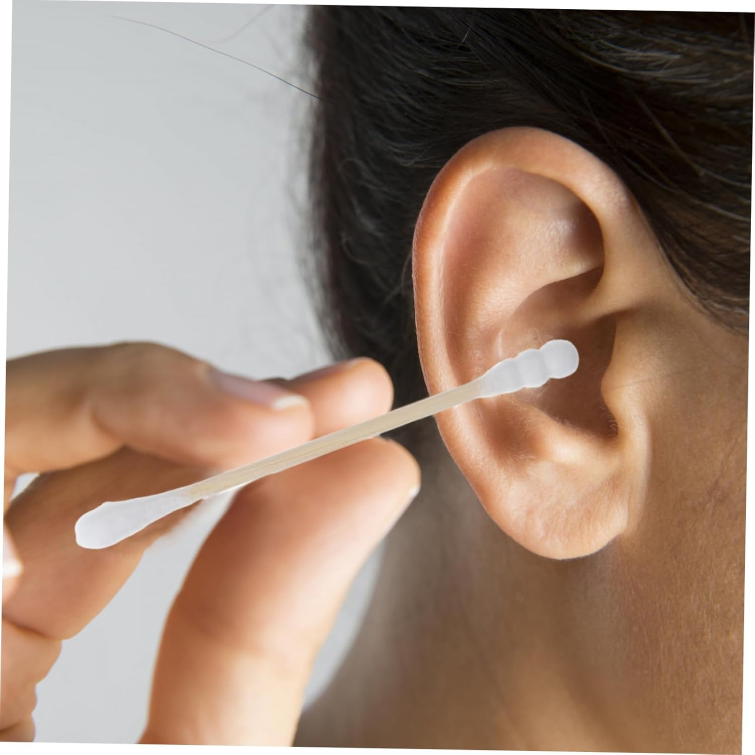 500Pcs Double-Ended Cotton Swabs Wooden Sticks for Baby Ear Cleaning and PET Cleaning Soft Tips Portable for Travel and Bathroom Use image number 1