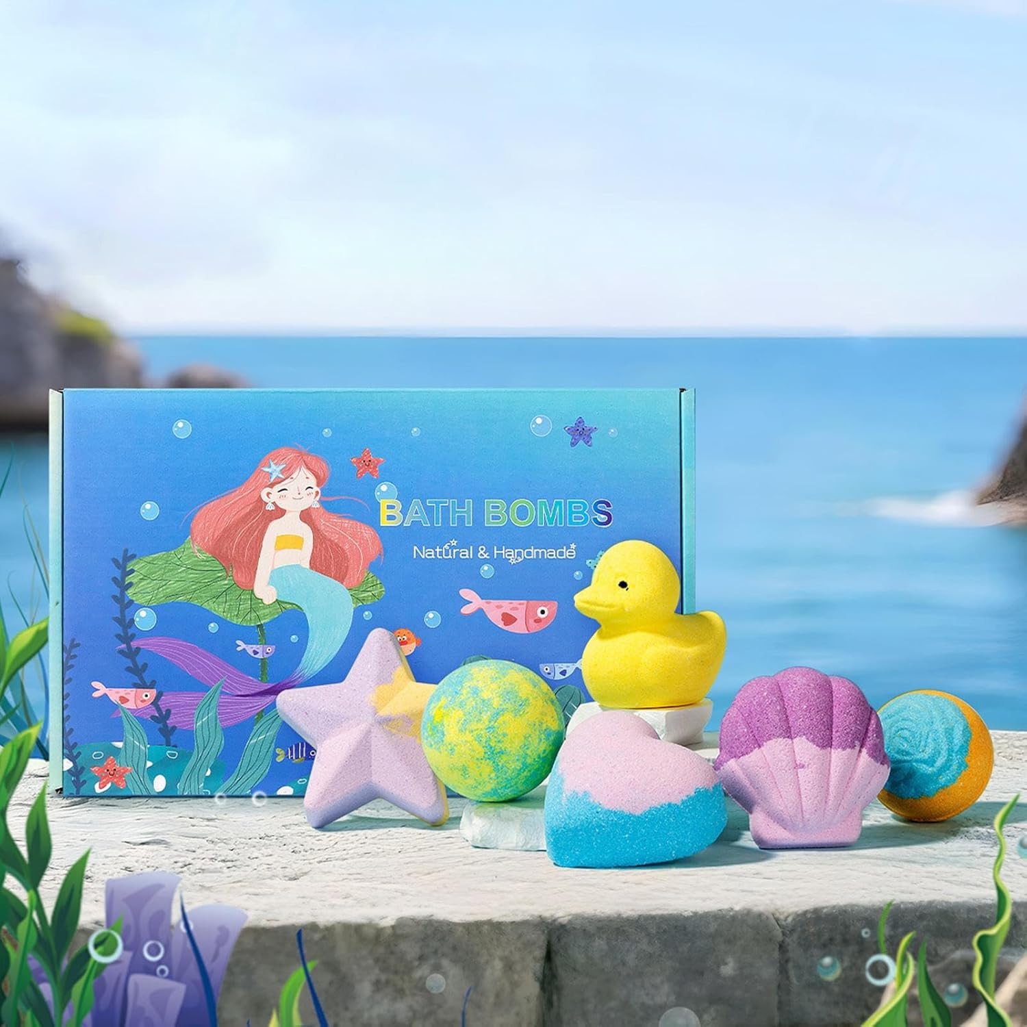 Frfik Bath Salt Ball - Bath Salts | Relaxing Skin Cleanser for Women Kids Spa Home Bathroom Hotel Travel All Skin Types image number 2