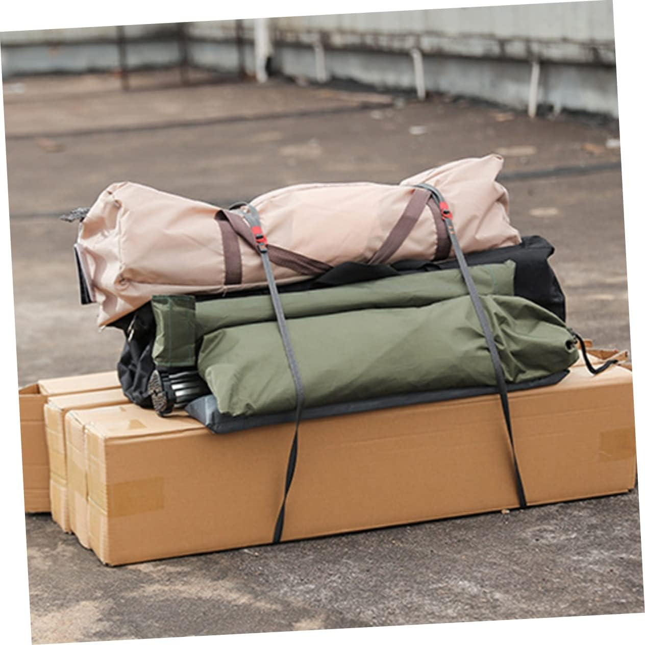 Outanaya 2Pcs Luggage Tie down Straps Straps Camping Hiking Equipment Lashing for Luggage image number 2