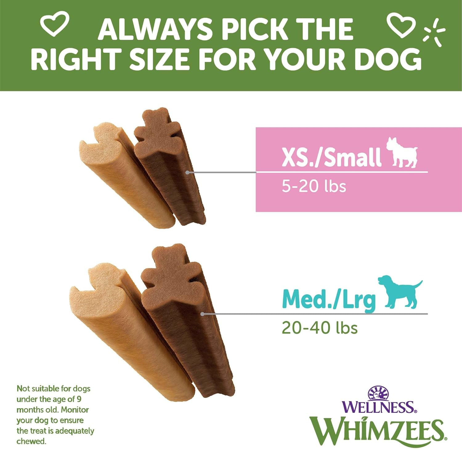 Whimzees Dry Dog Food, 28 Pack Extra Small/Small image number 3