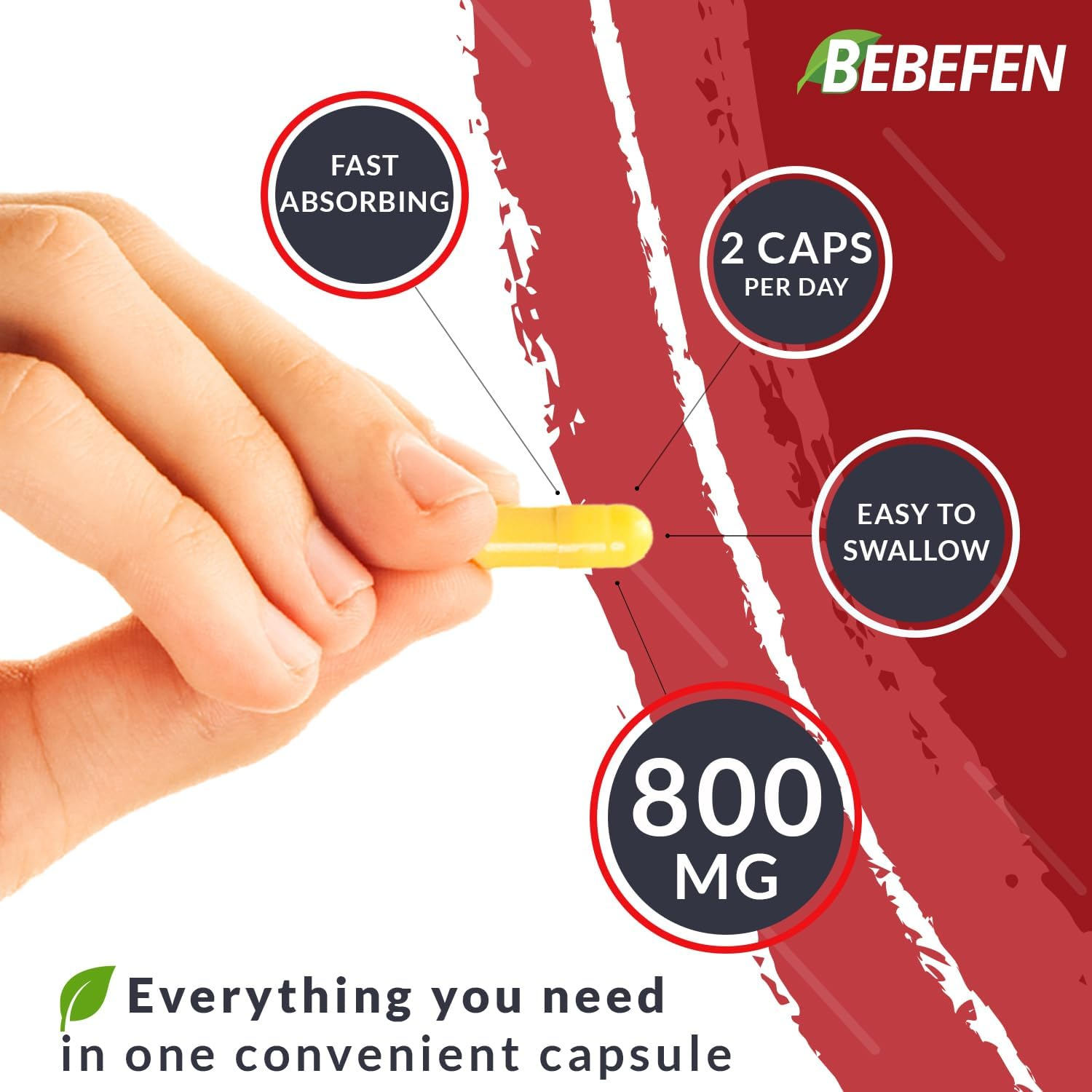 1000Mg Pure Naturals Vitamin B2 (Riboflavin) Supplement with Magnesium Glycinate - Support Comfortable Mood, Energy Production & Circulatory Health - 60 Capsules image number 1