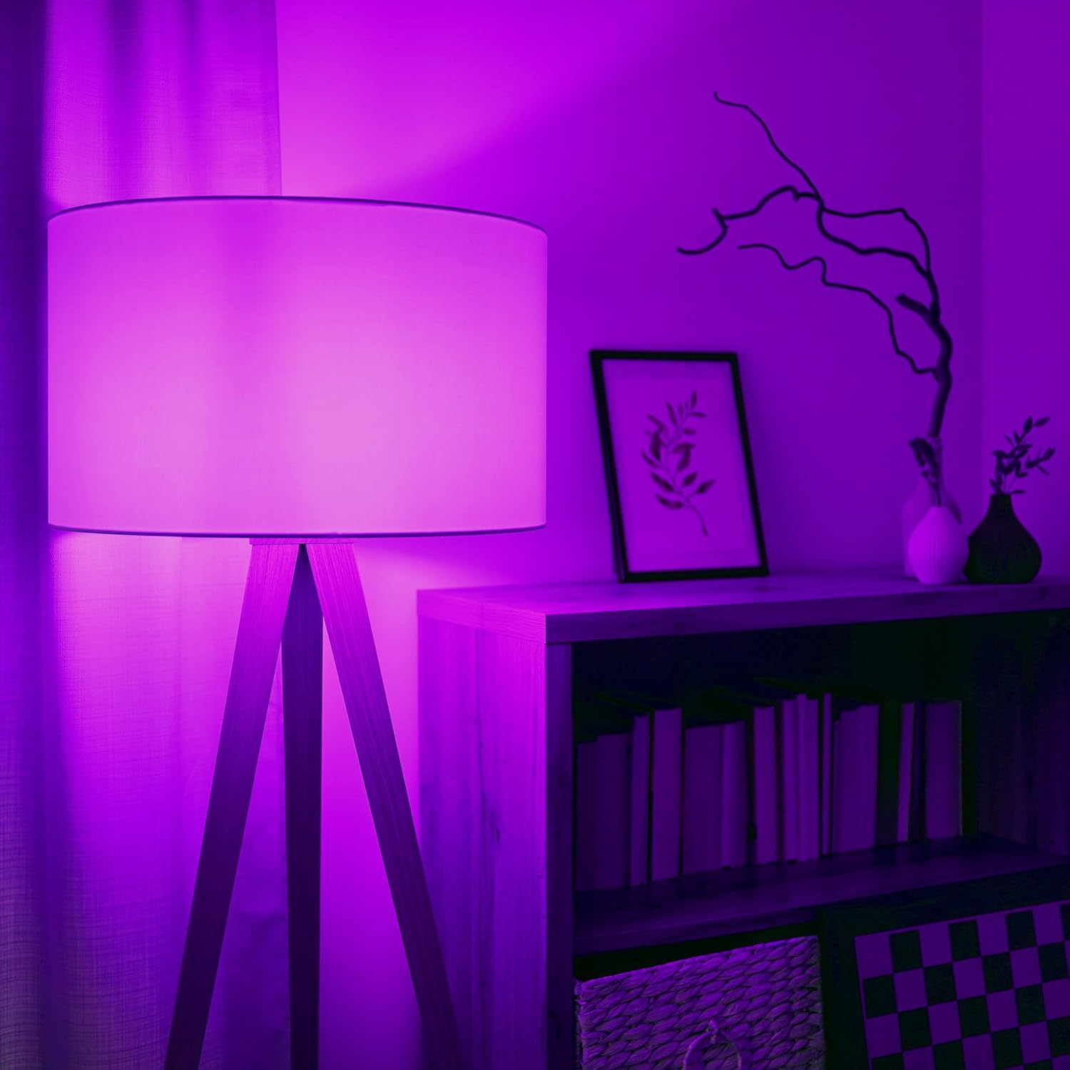 Wi-Fi LED round 5W BC 470Lum RGB + CCT Dimmable 2700K-6500K image number 5